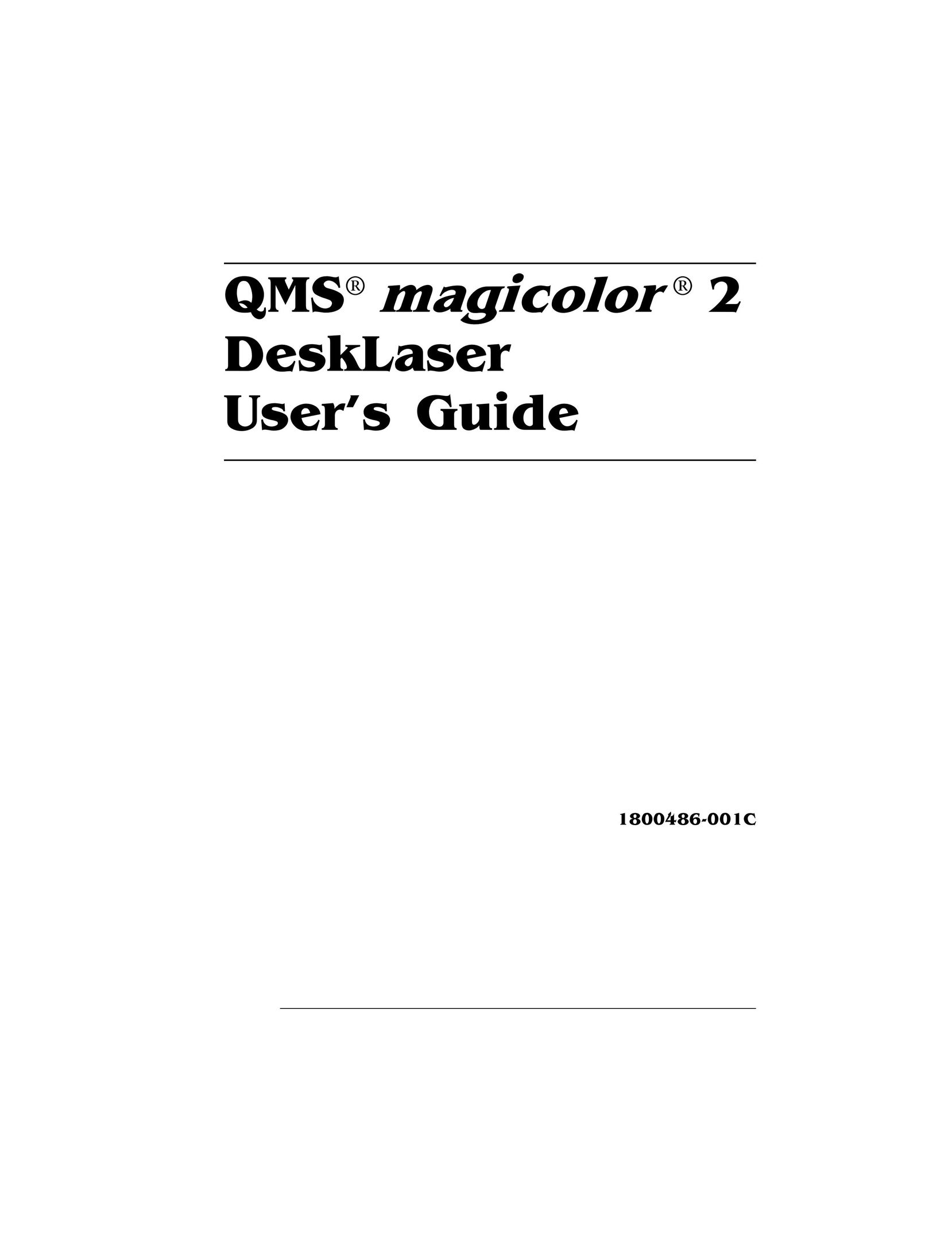QMS 1800486-001C Printer Accessories User Manual