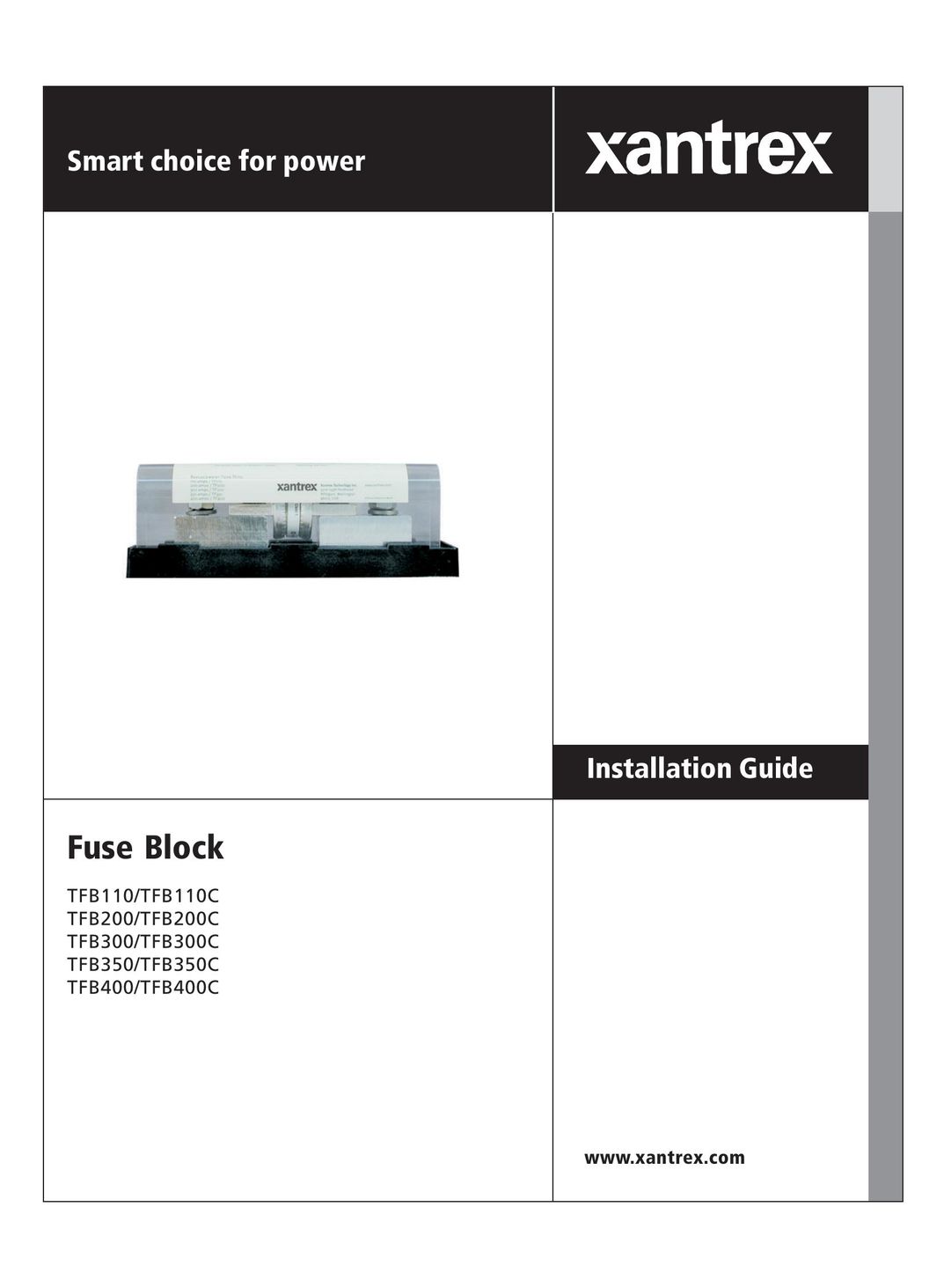 Xantrex Technology TFB110 Printer Accessories User Manual