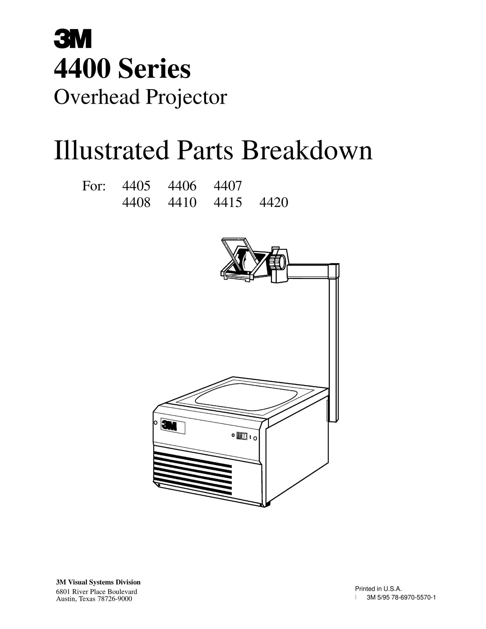 3M 4410 Projector User Manual
