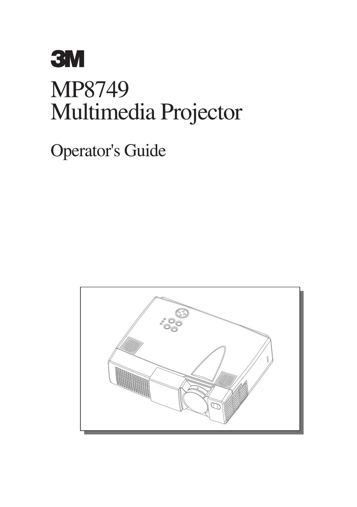 3M 8749 Projector User Manual
