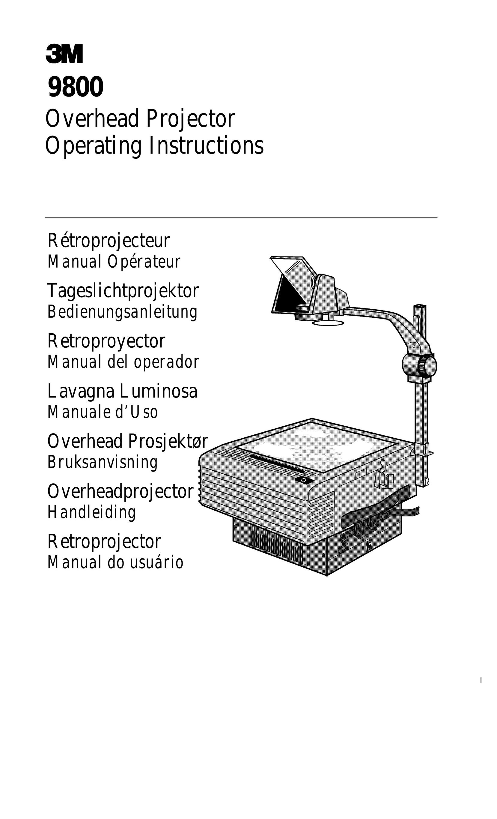 3M 9800 Projector User Manual