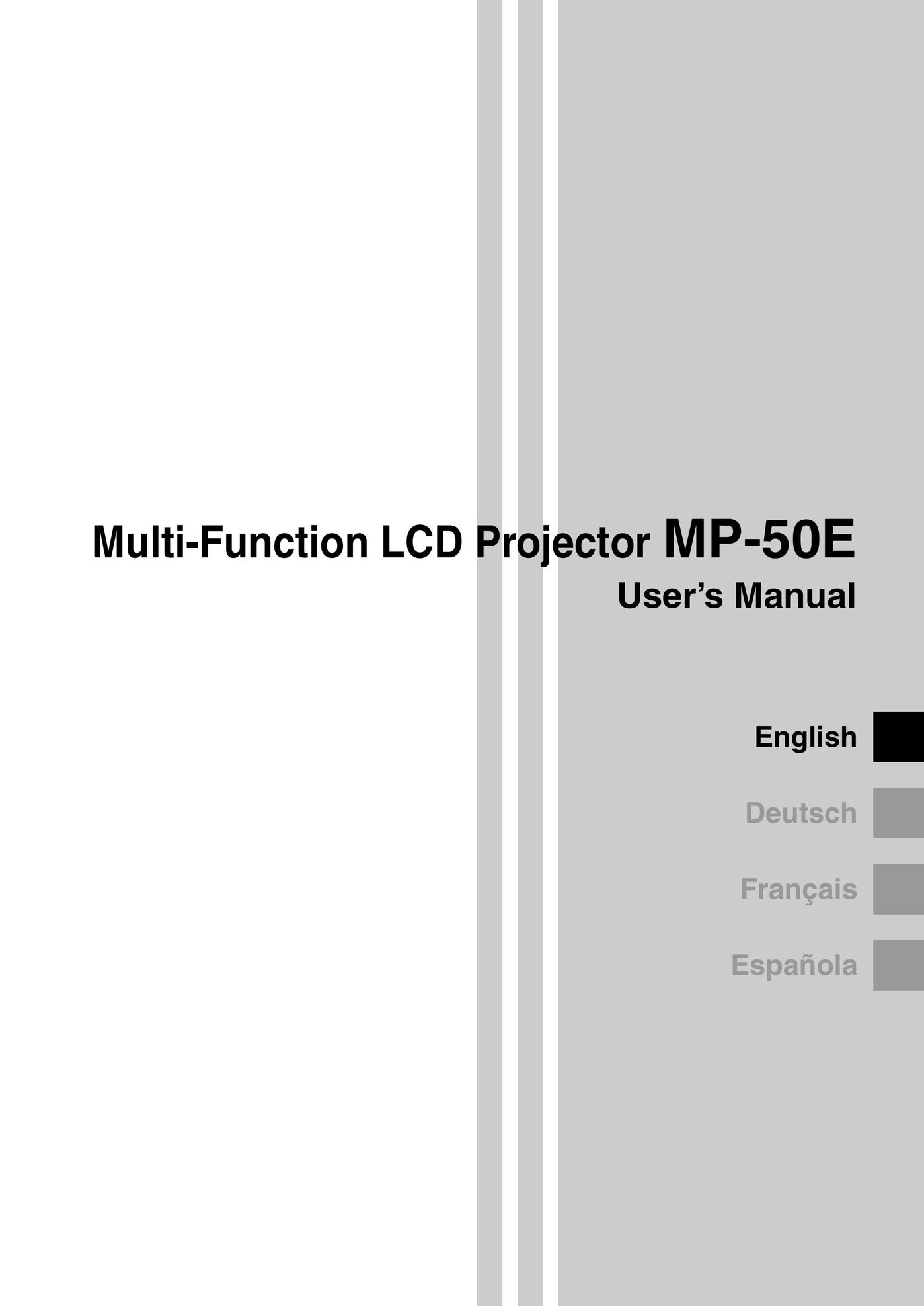 Apple MP-50E Projector User Manual