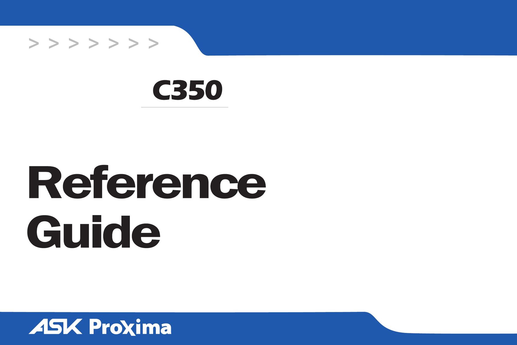 Ask Proxima C350 Projector User Manual