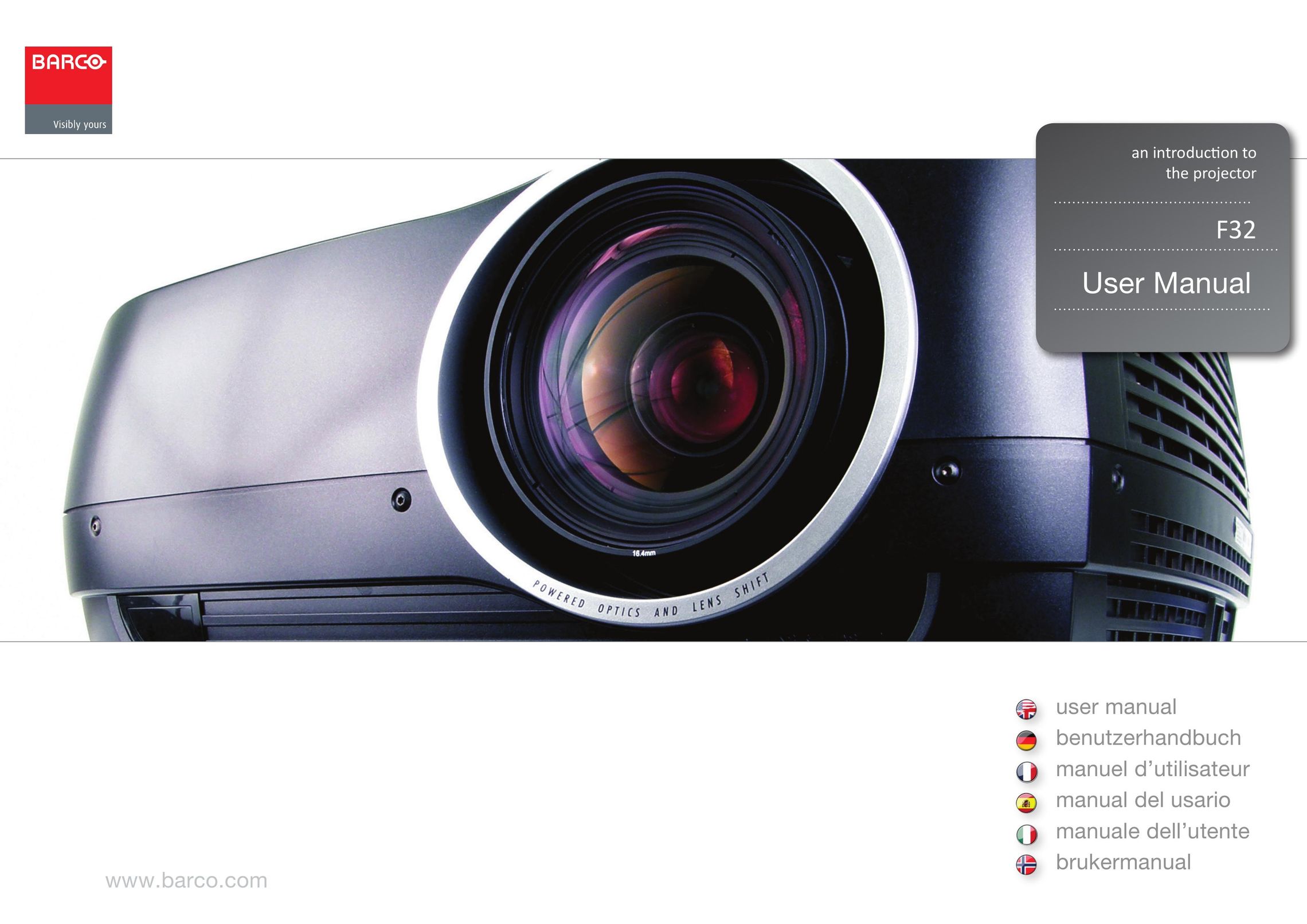 Barco F32 Projector User Manual