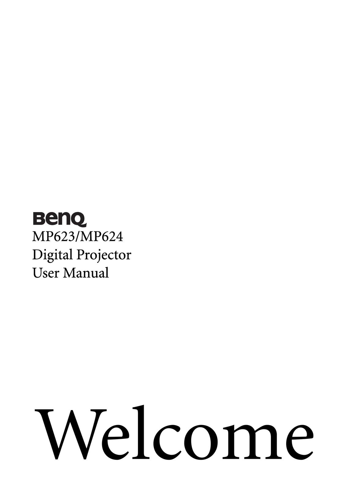 BenQ MP624 Projector User Manual