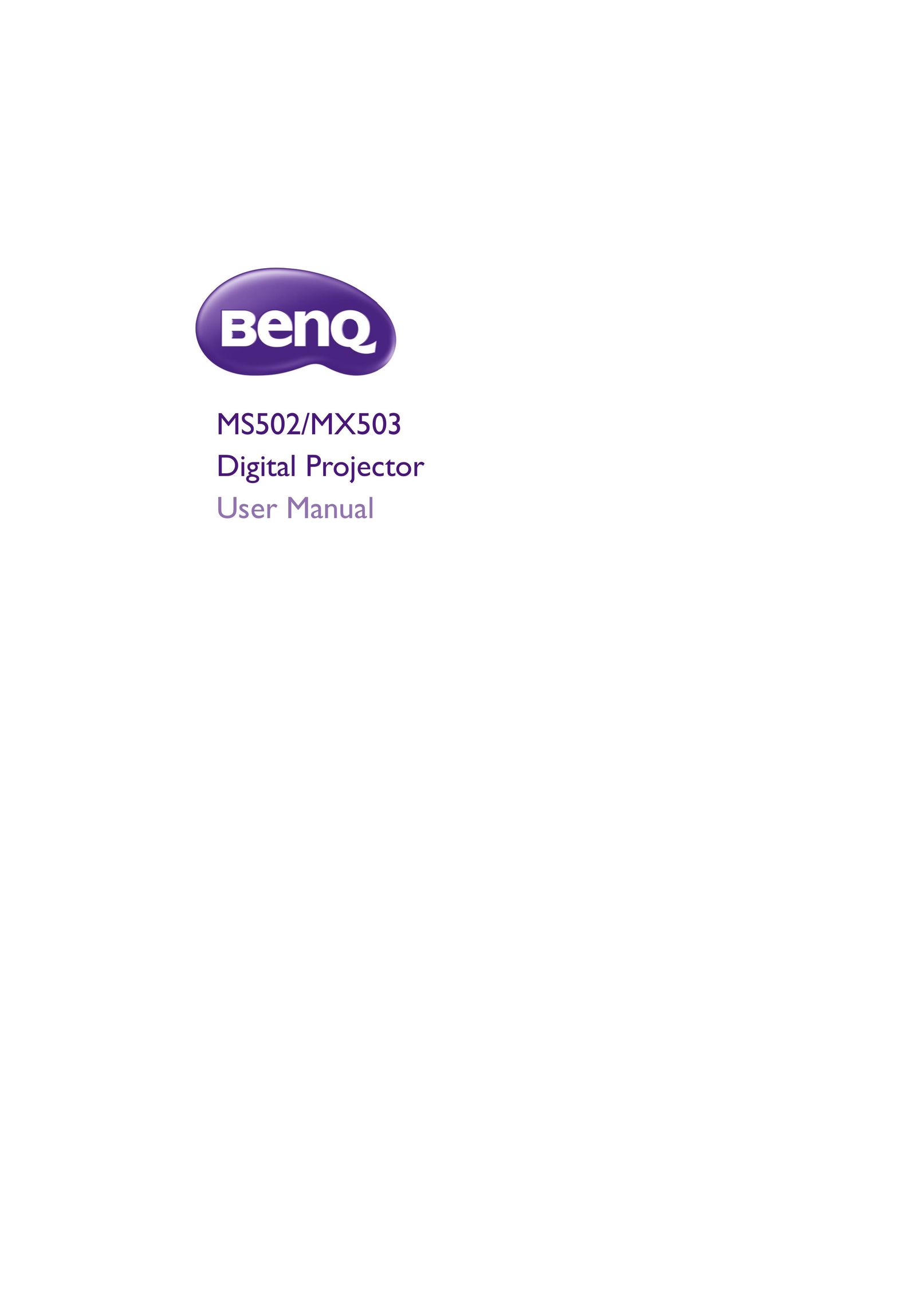 BenQ MS502 Projector User Manual