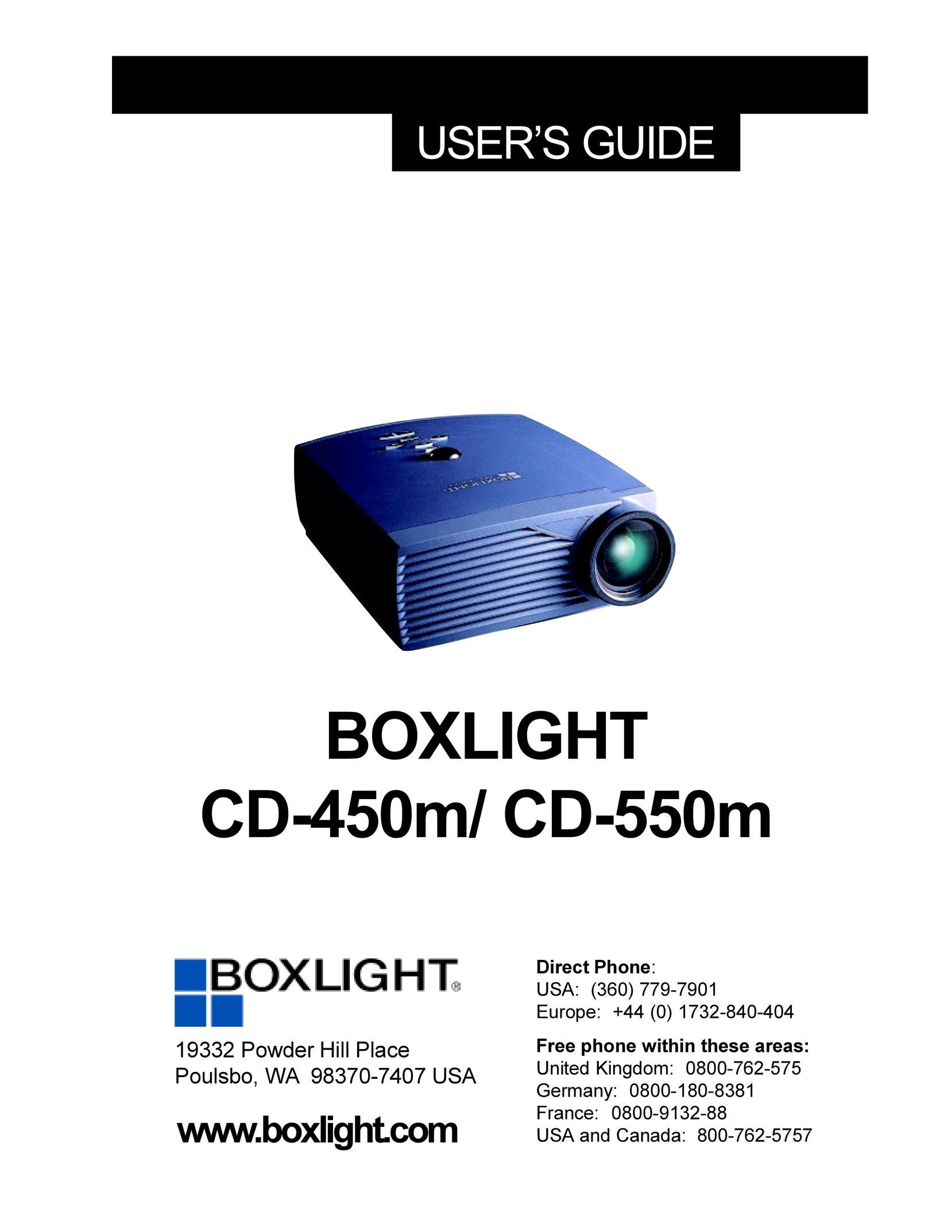 BOXLIGHT CD-450m Projector User Manual