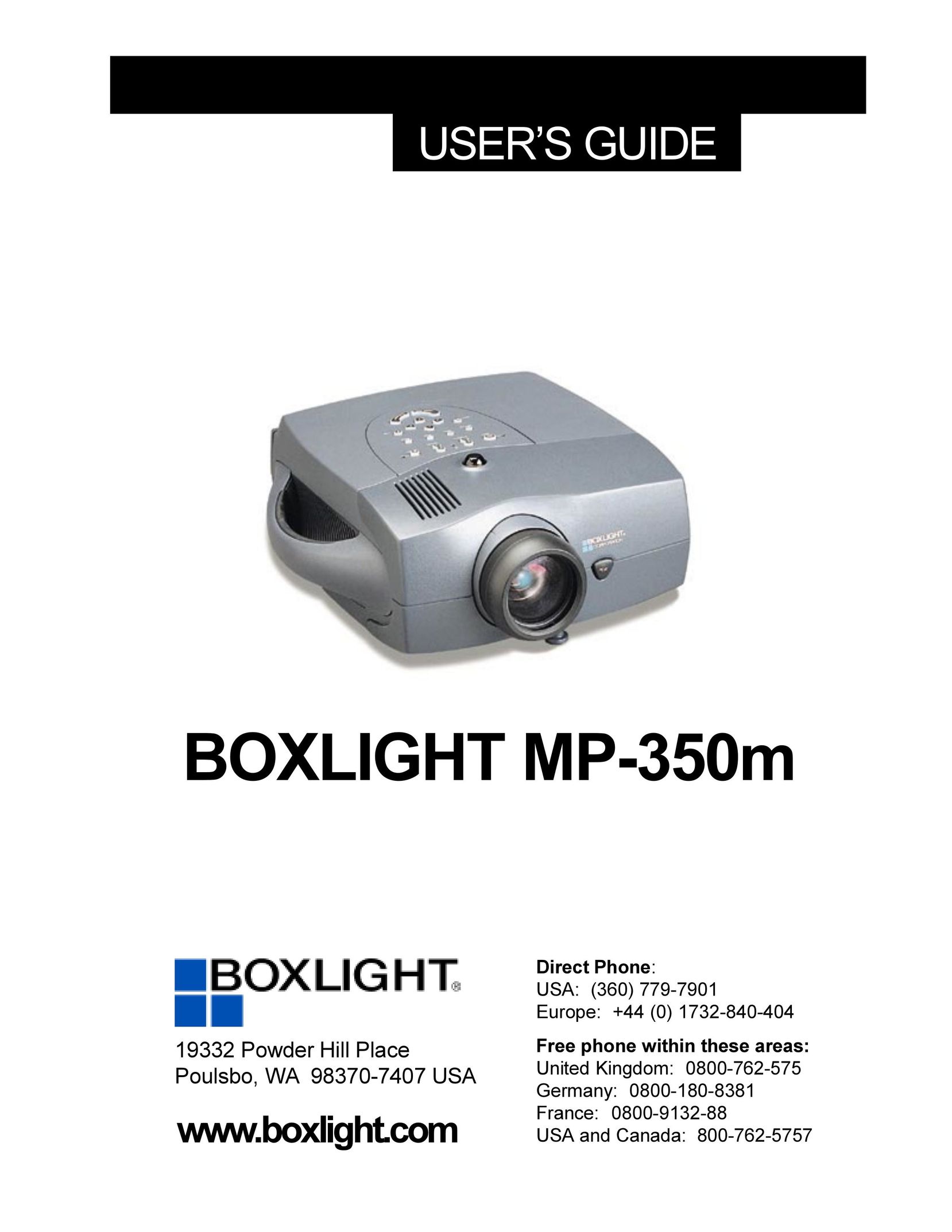 BOXLIGHT MP-350m Projector User Manual
