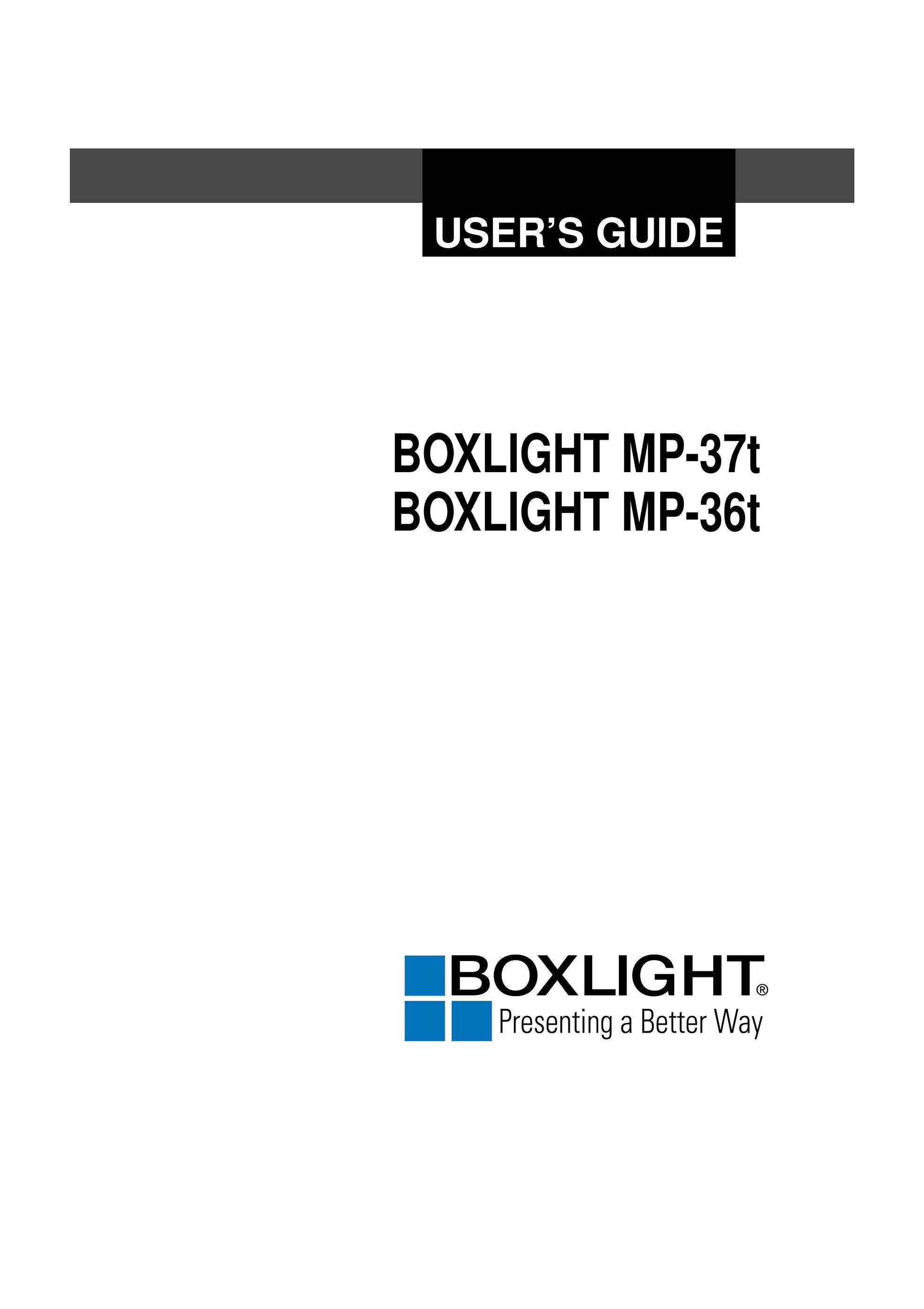 BOXLIGHT MP-36t Projector User Manual