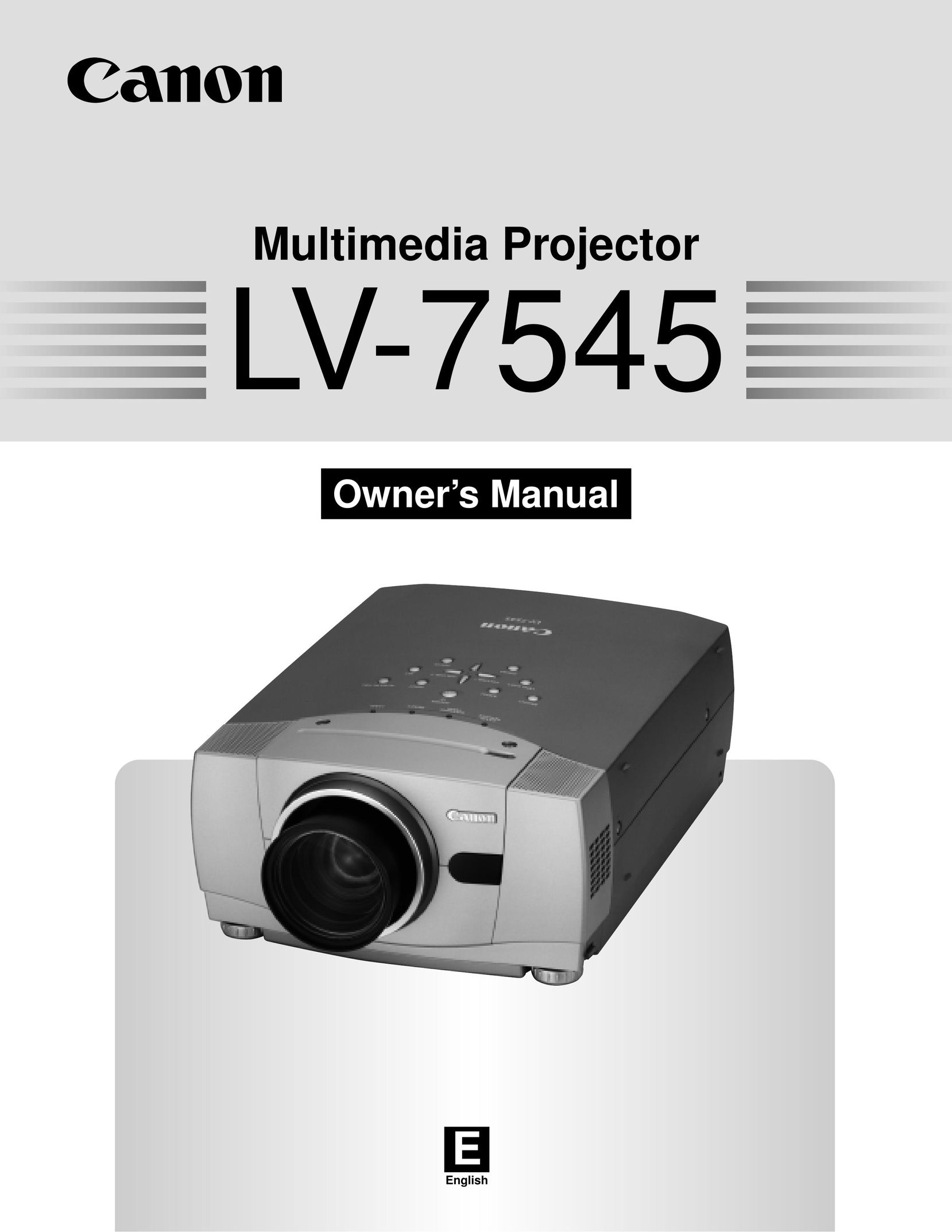 Canon 7545 Projector User Manual