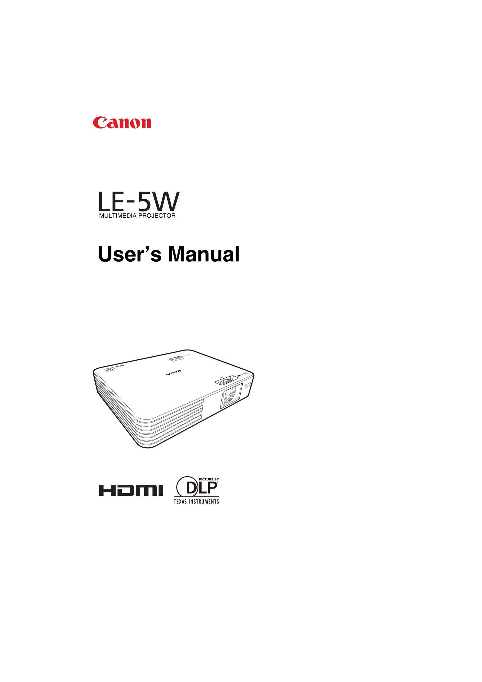 Canon LE-5W Projector User Manual