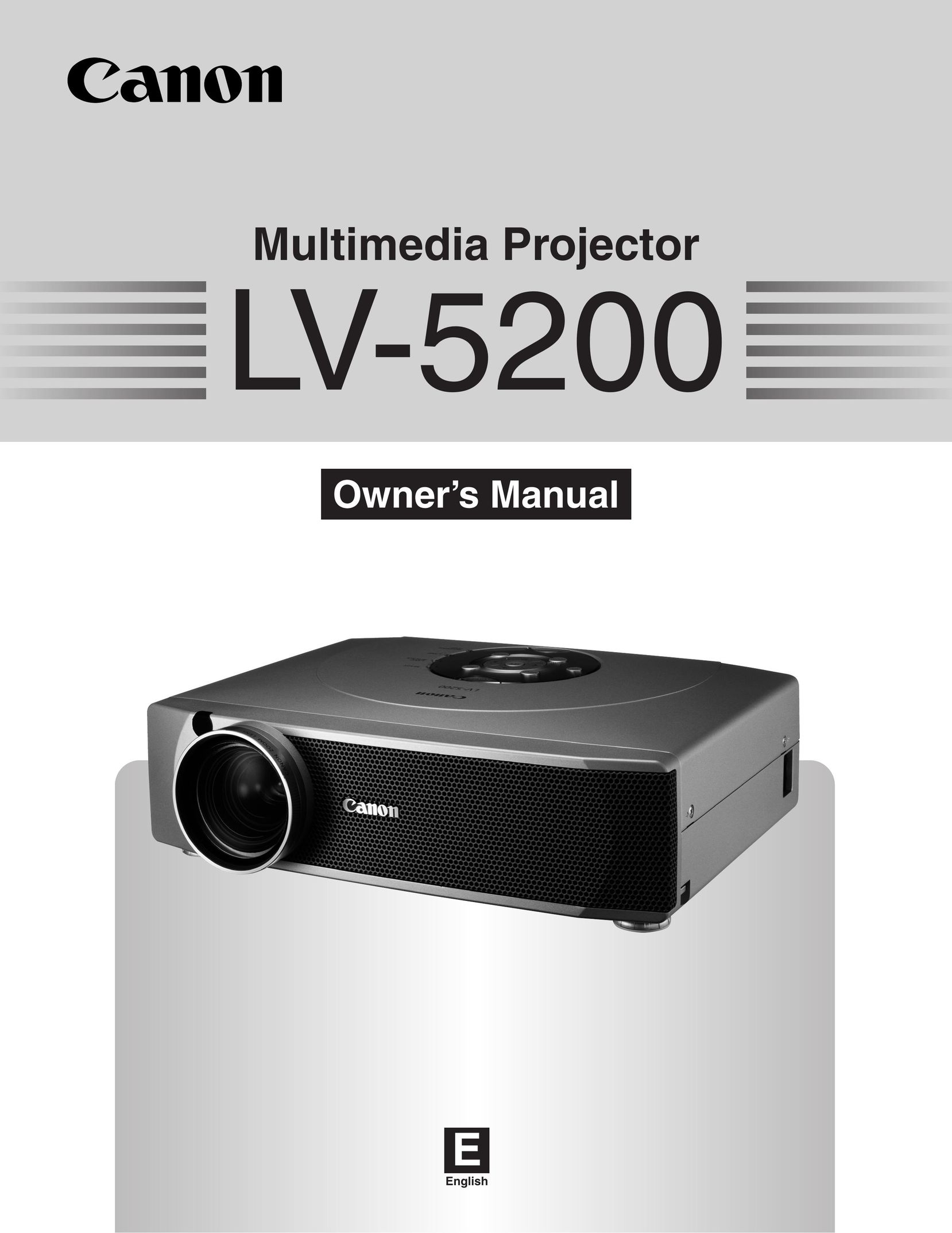 Canon LV-5200 Projector User Manual