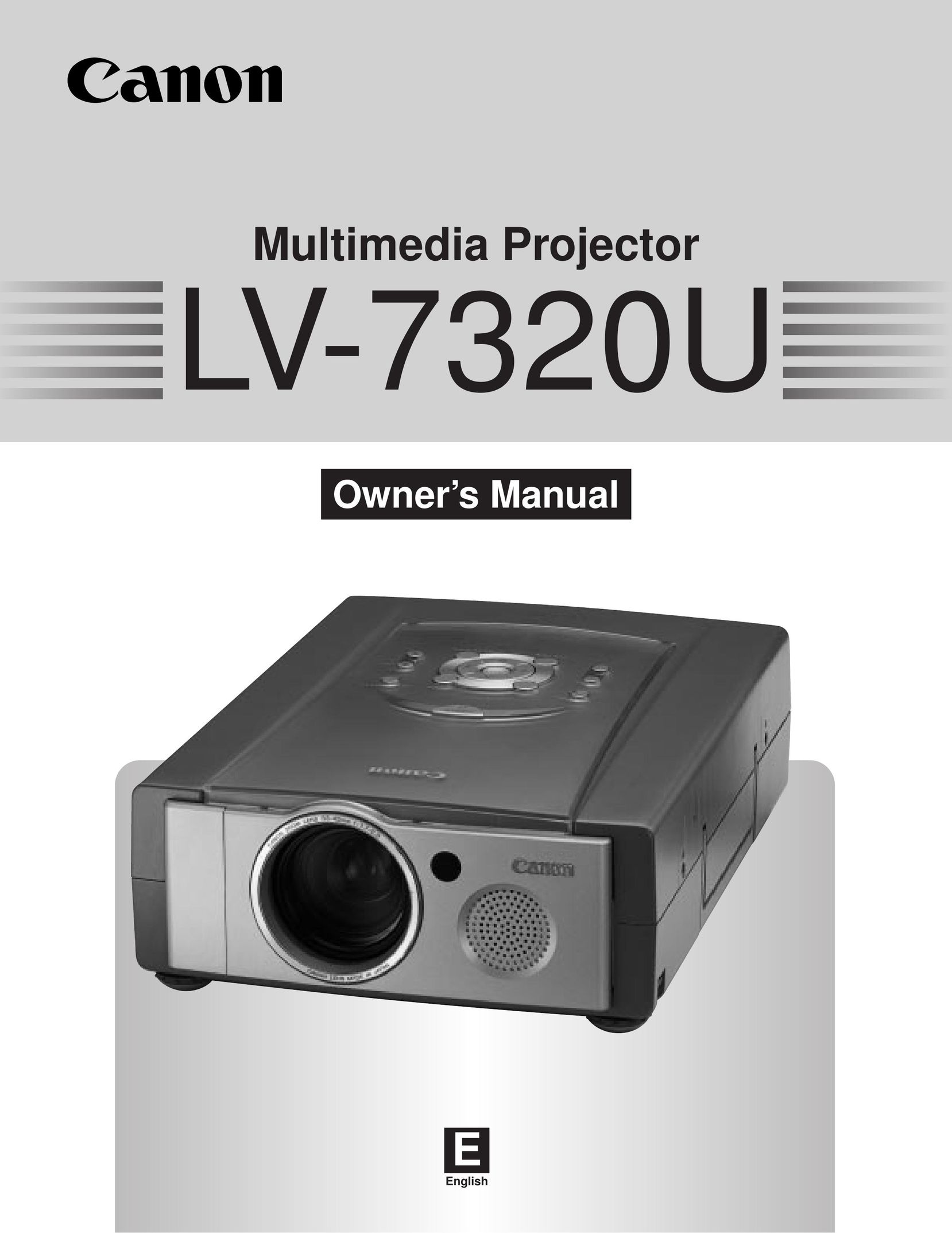 Canon LV-7320U Projector User Manual