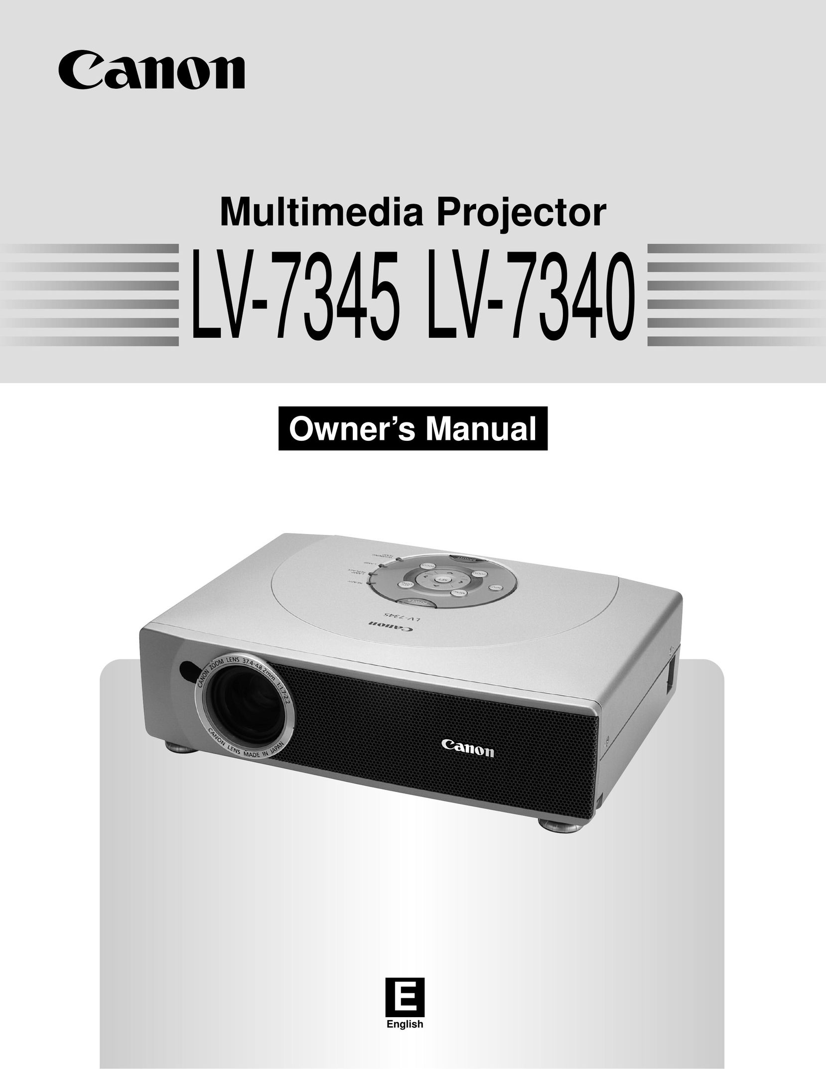 Canon LV-7345 Projector User Manual