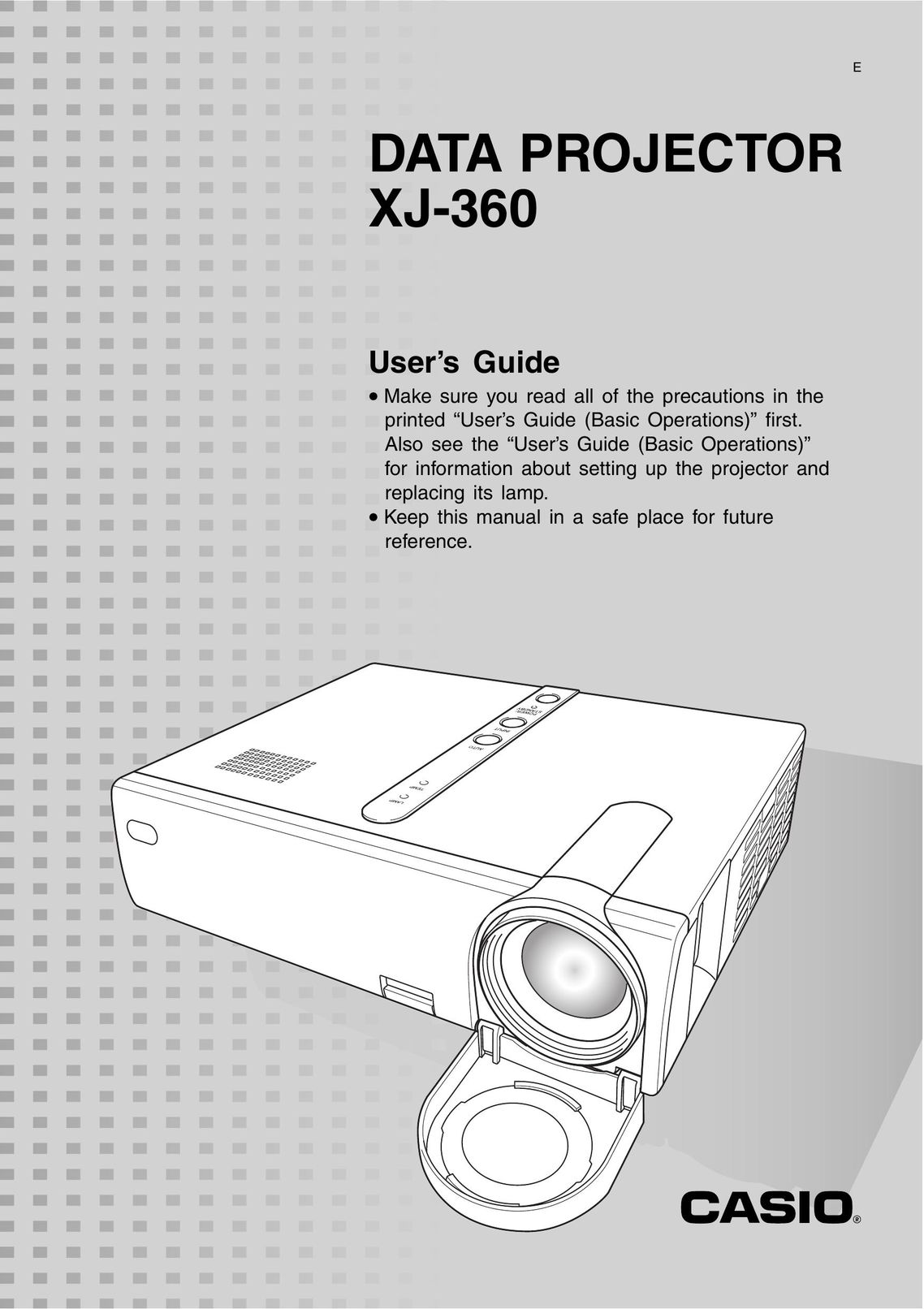 Casio XJ-360 Projector User Manual