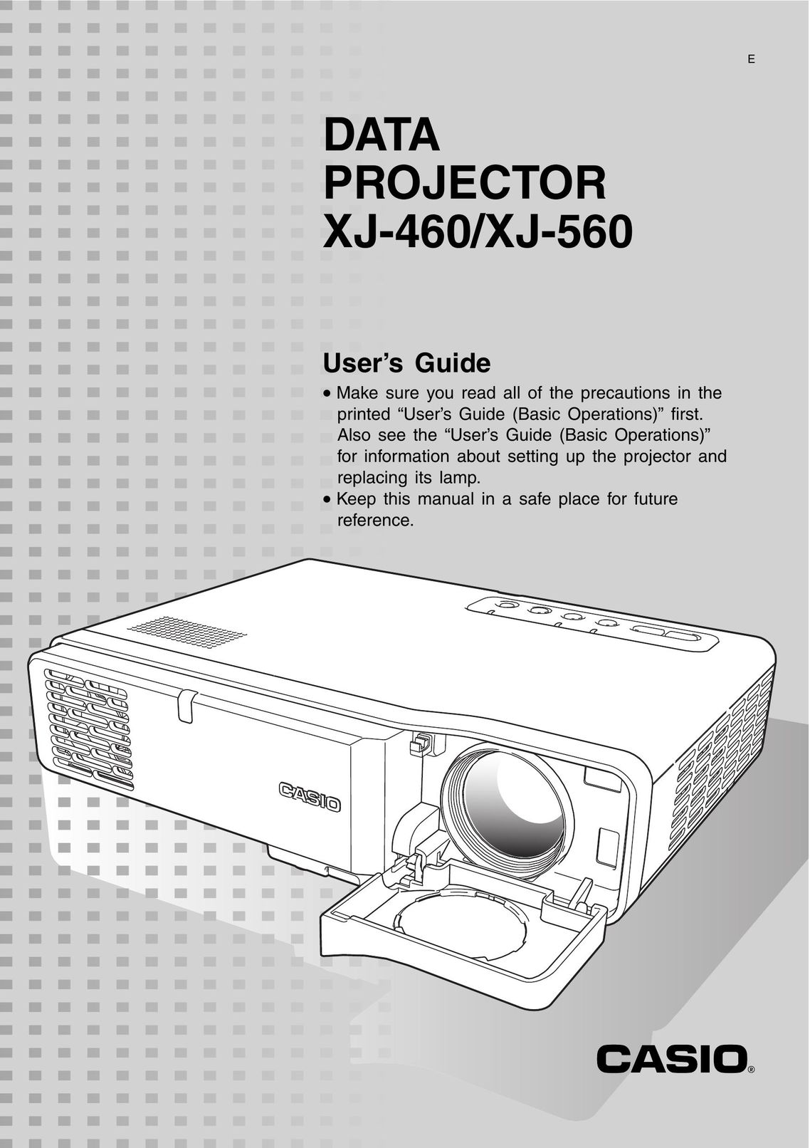Casio XJ-460 Projector User Manual