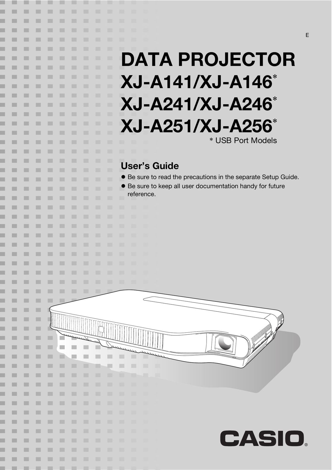 Casio XJ-A241 Projector User Manual