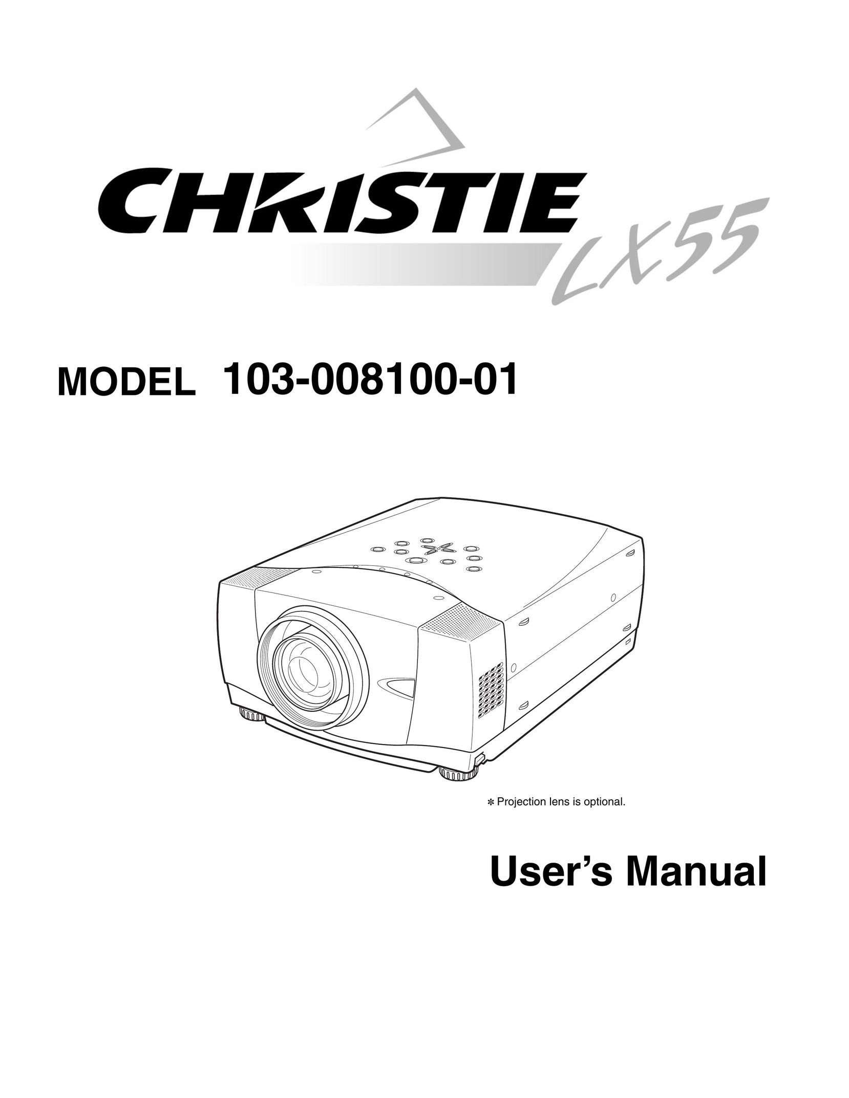 Christie Digital Systems 103-008100-01 Projector User Manual