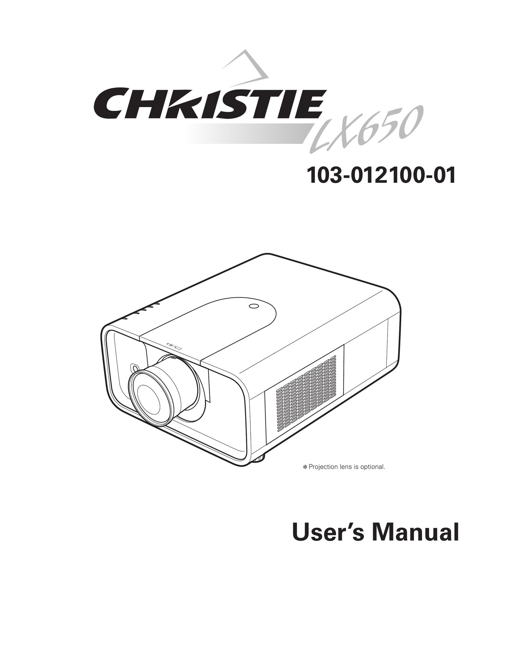 Christie Digital Systems 103-012100-01 Projector User Manual