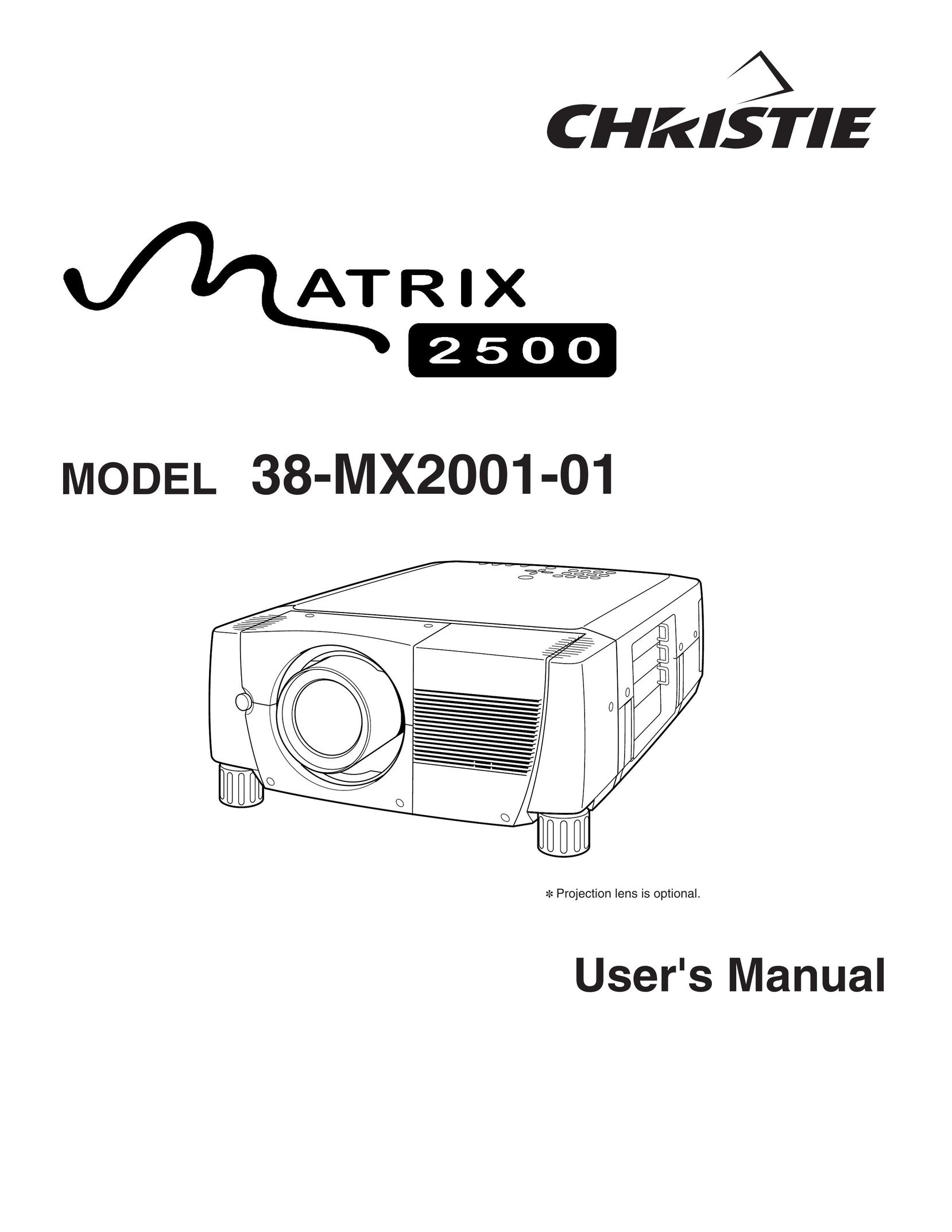 Christie Digital Systems 38-MX2001-01 Projector User Manual