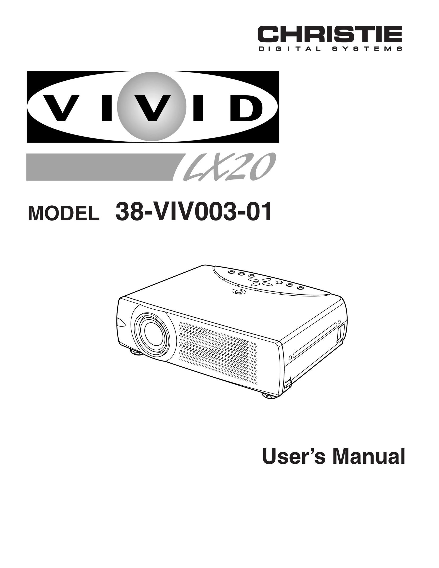 Christie Digital Systems 38-viv003-01 Projector User Manual