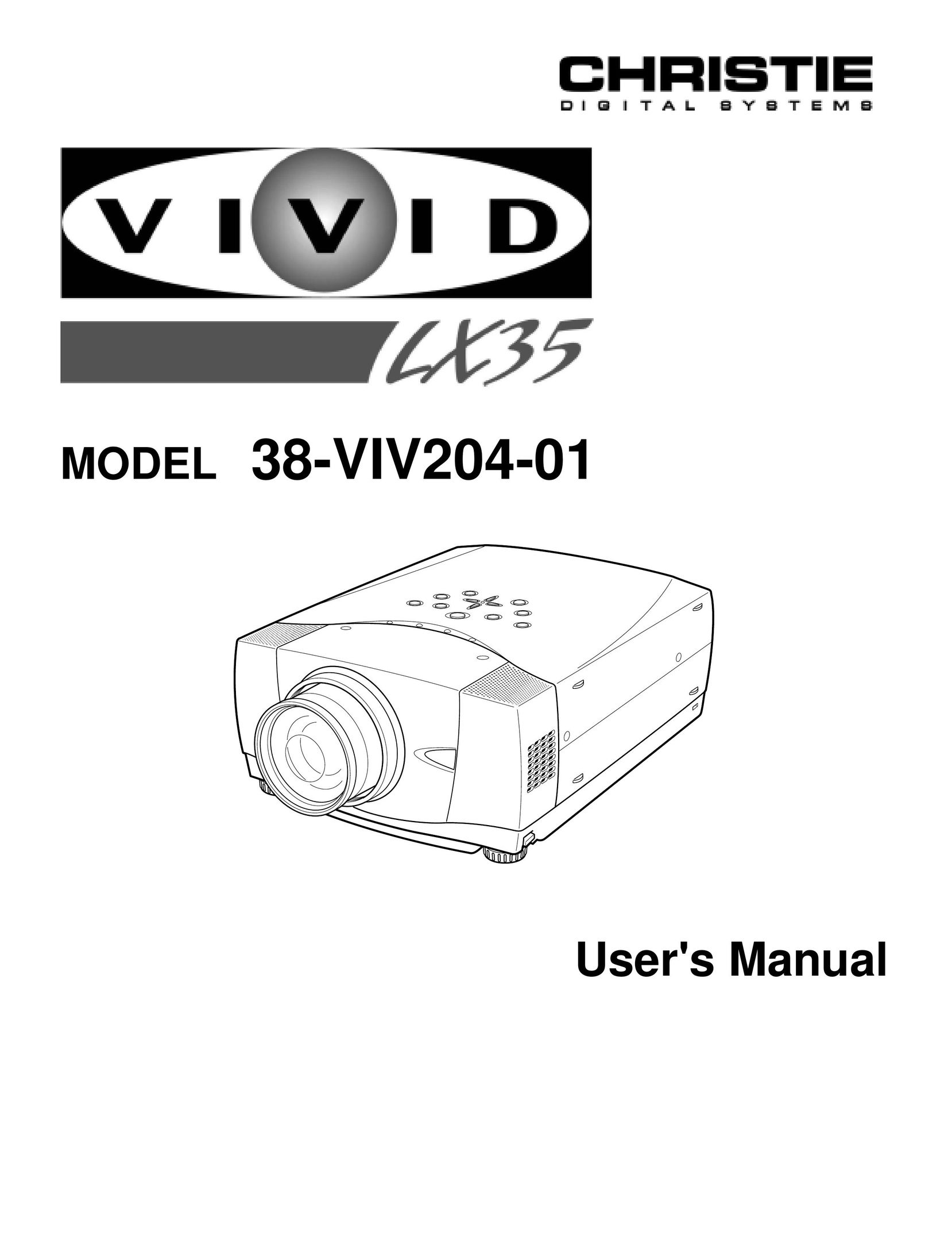 Christie Digital Systems 38-VIV204-01 Projector User Manual