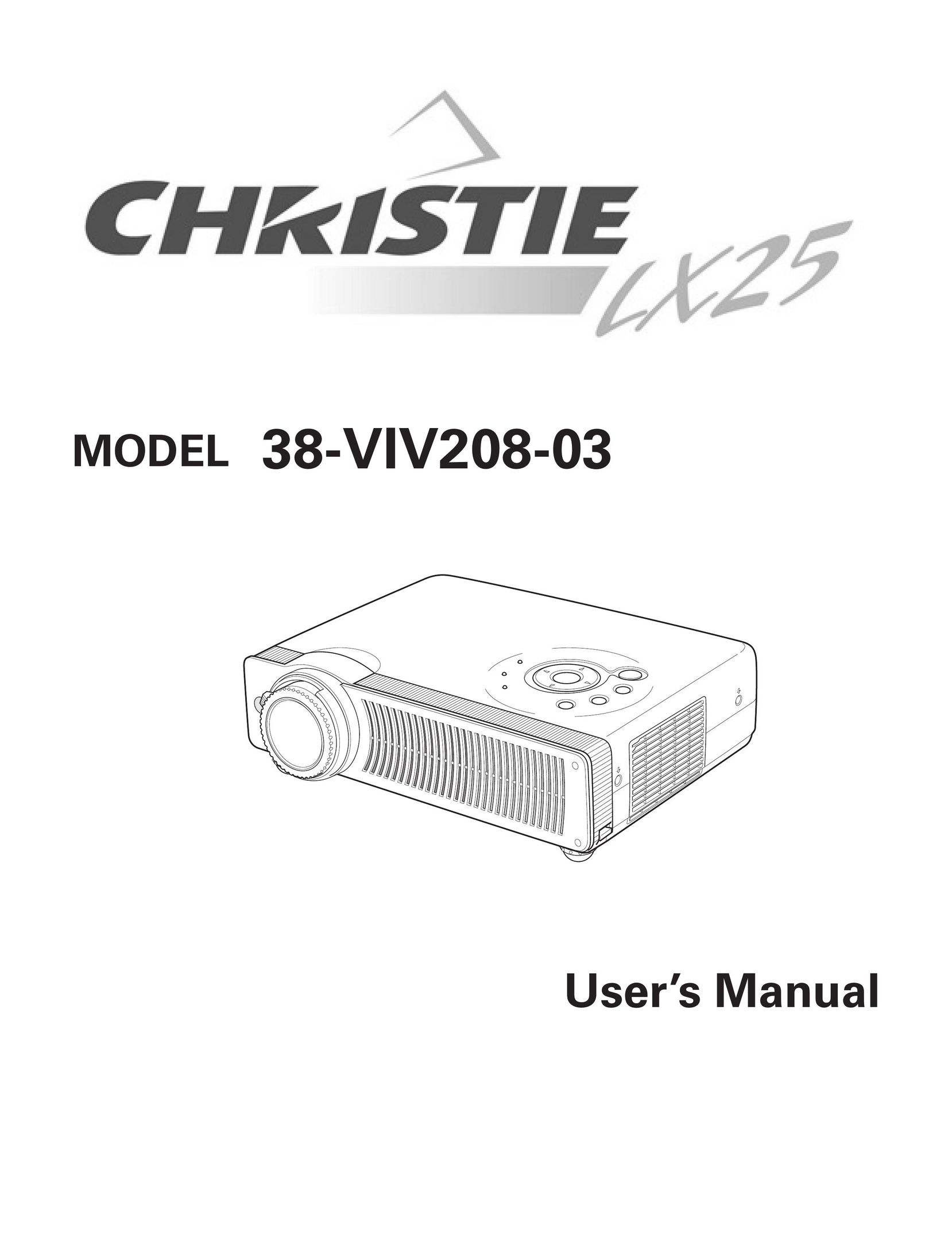 Christie Digital Systems 38-VIV208-03 Projector User Manual