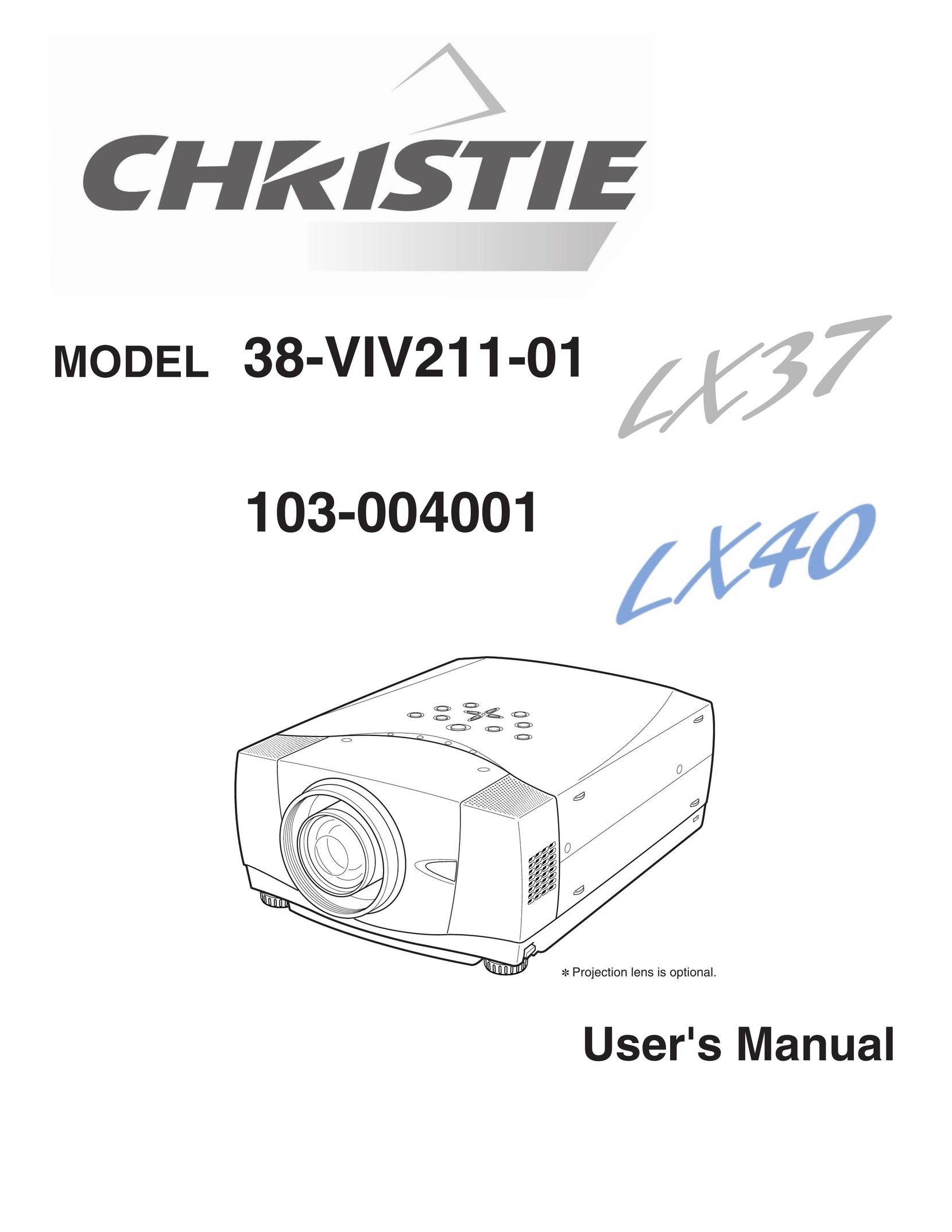 Christie Digital Systems 38-VIV211-01 Projector User Manual