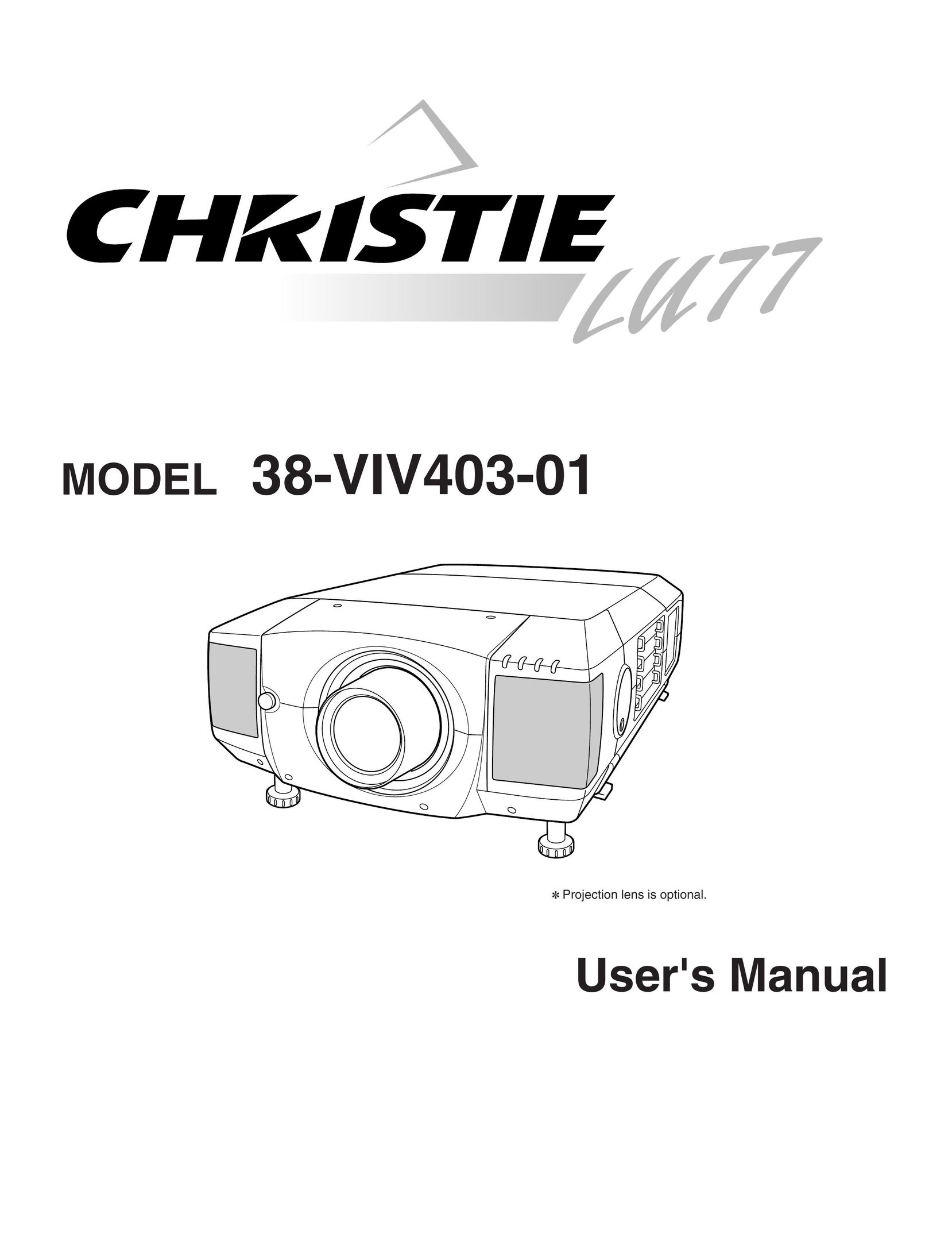 Christie Digital Systems 38-VIV403-01 Projector User Manual