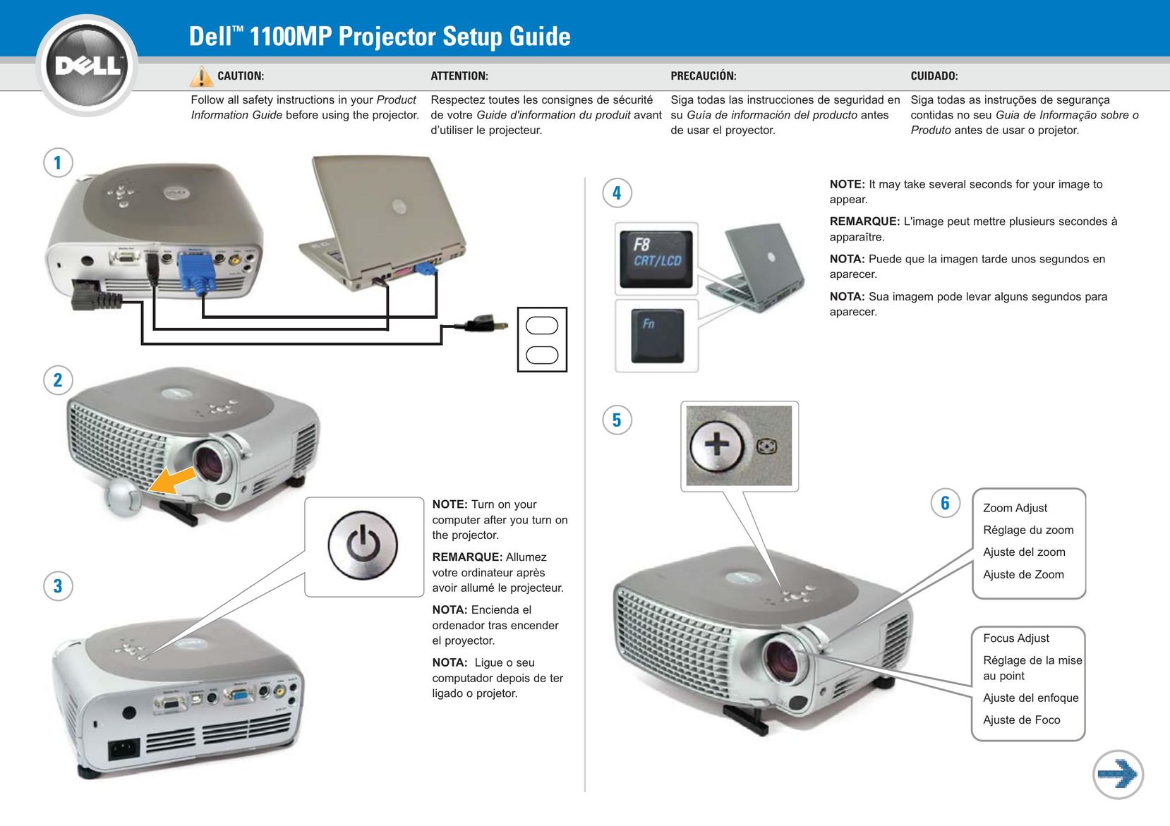 Dell 1100 MP Projector User Manual