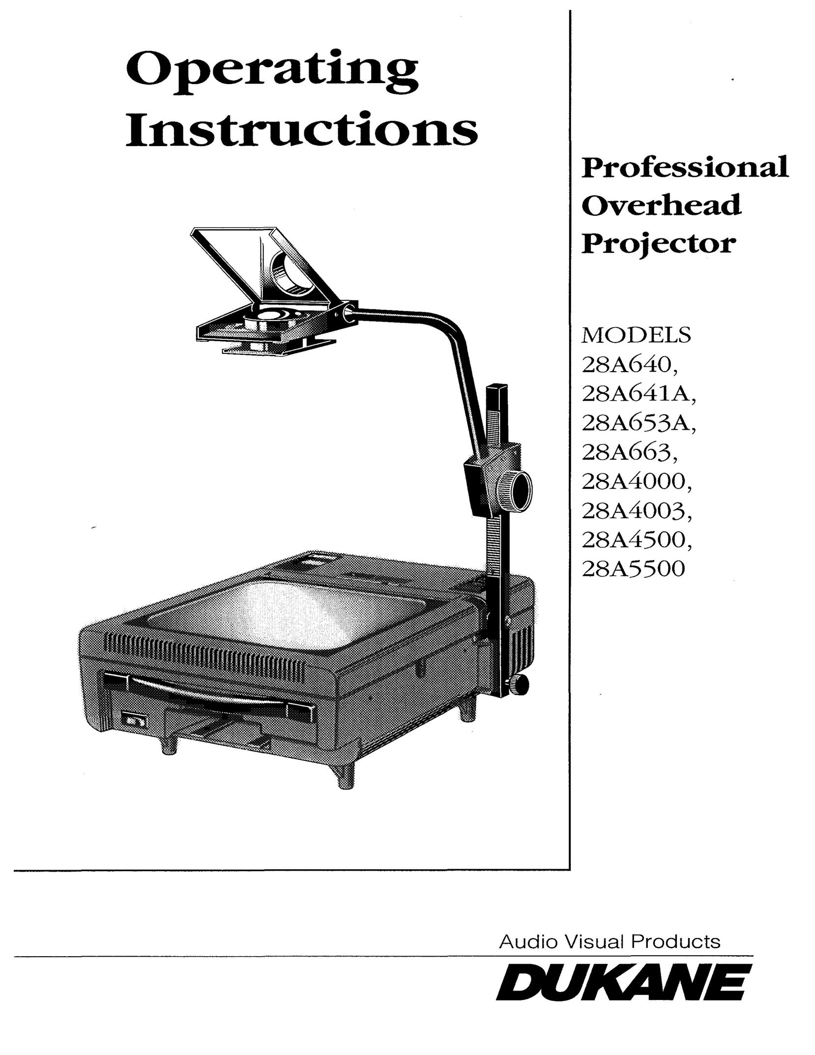 Dukane 28A4000 Projector User Manual