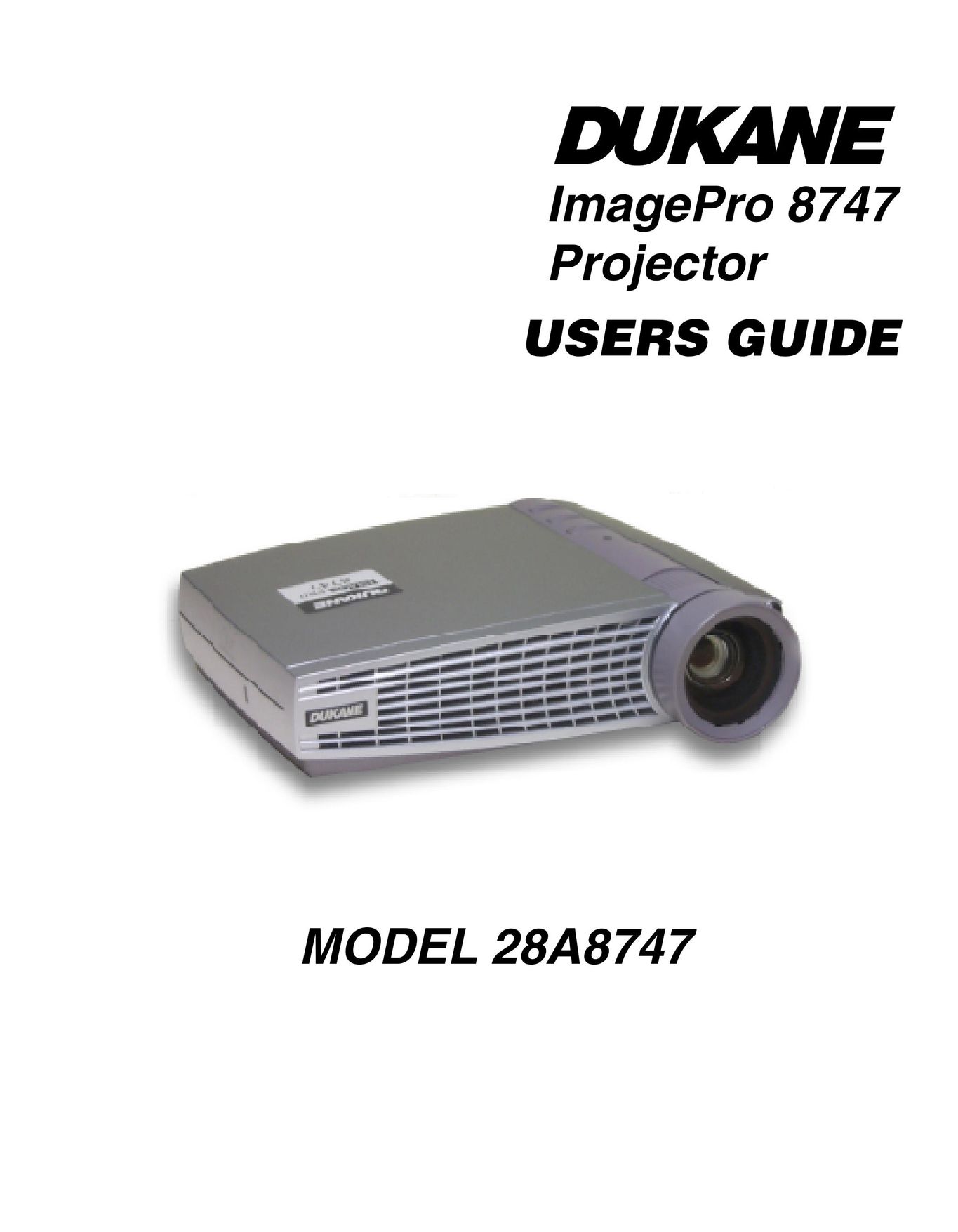 Dukane 28A8747 Projector User Manual