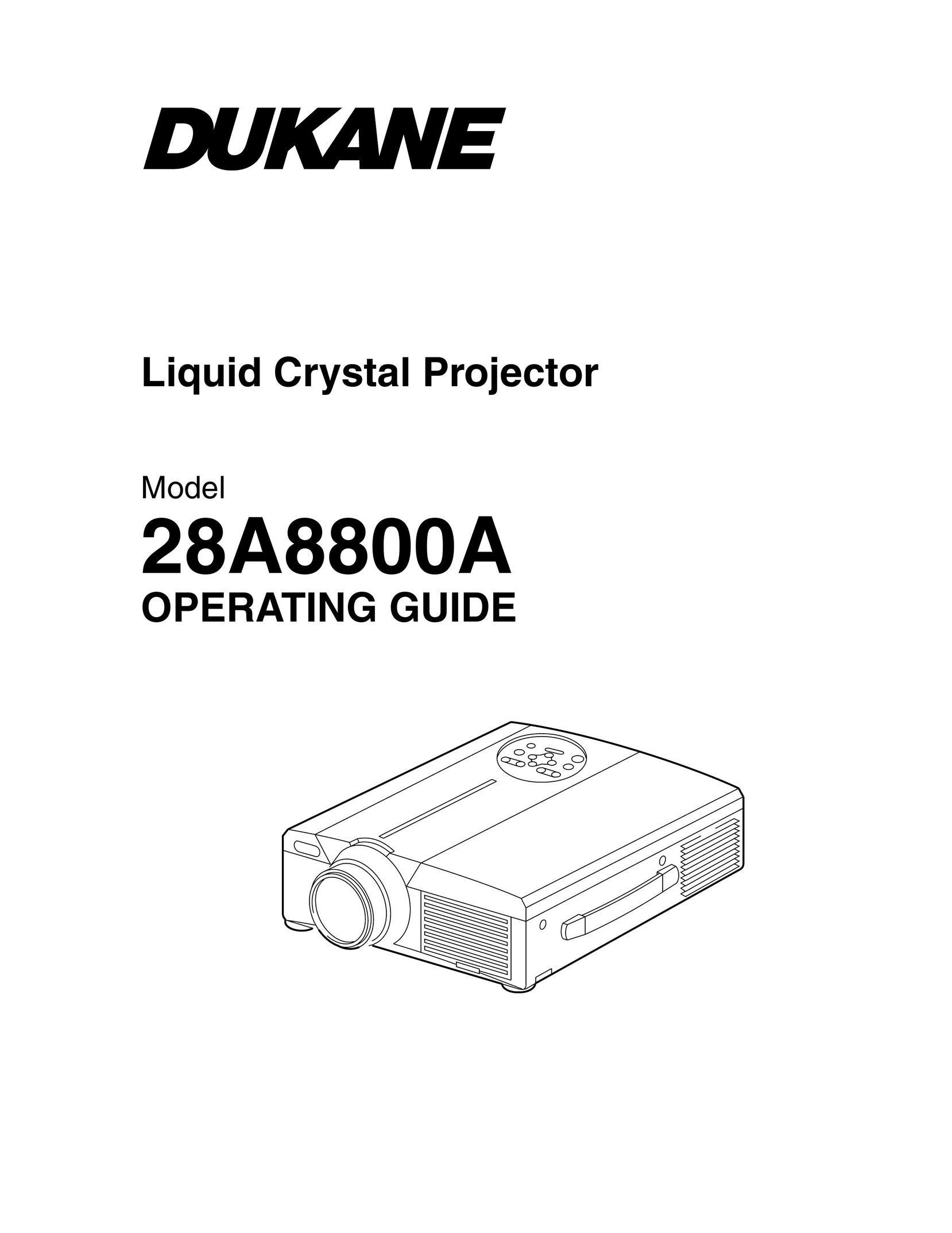 Dukane 28A8800A Projector User Manual