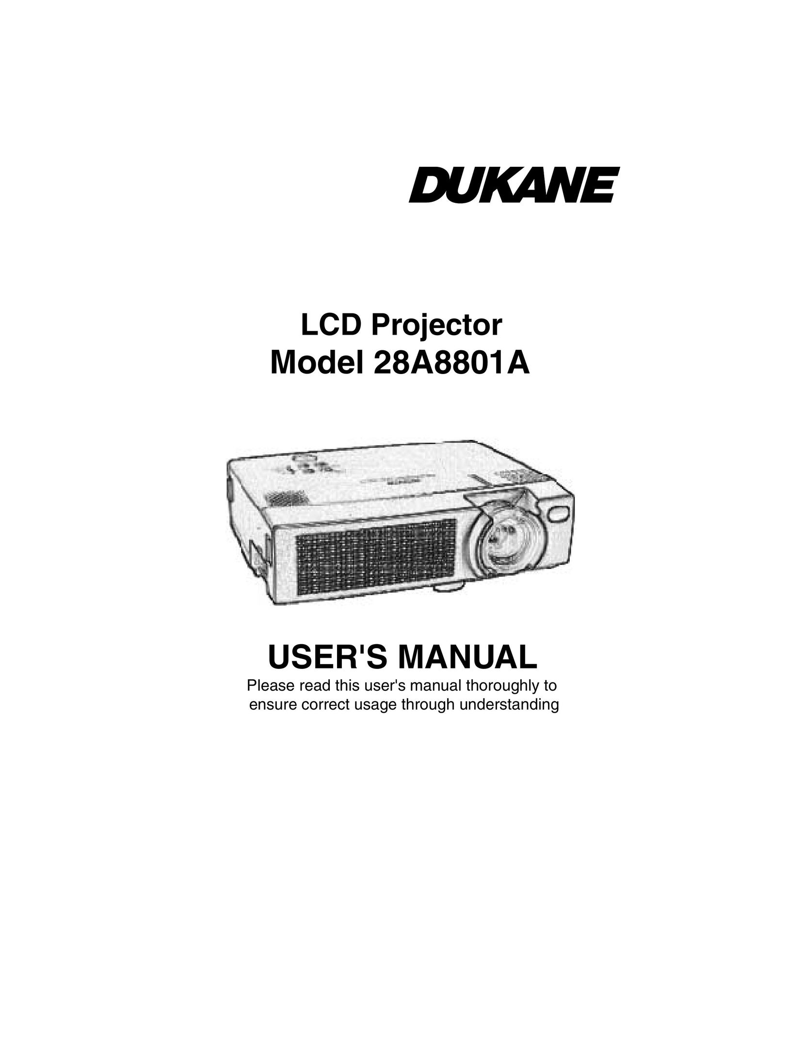 Dukane 28A8801A Projector User Manual