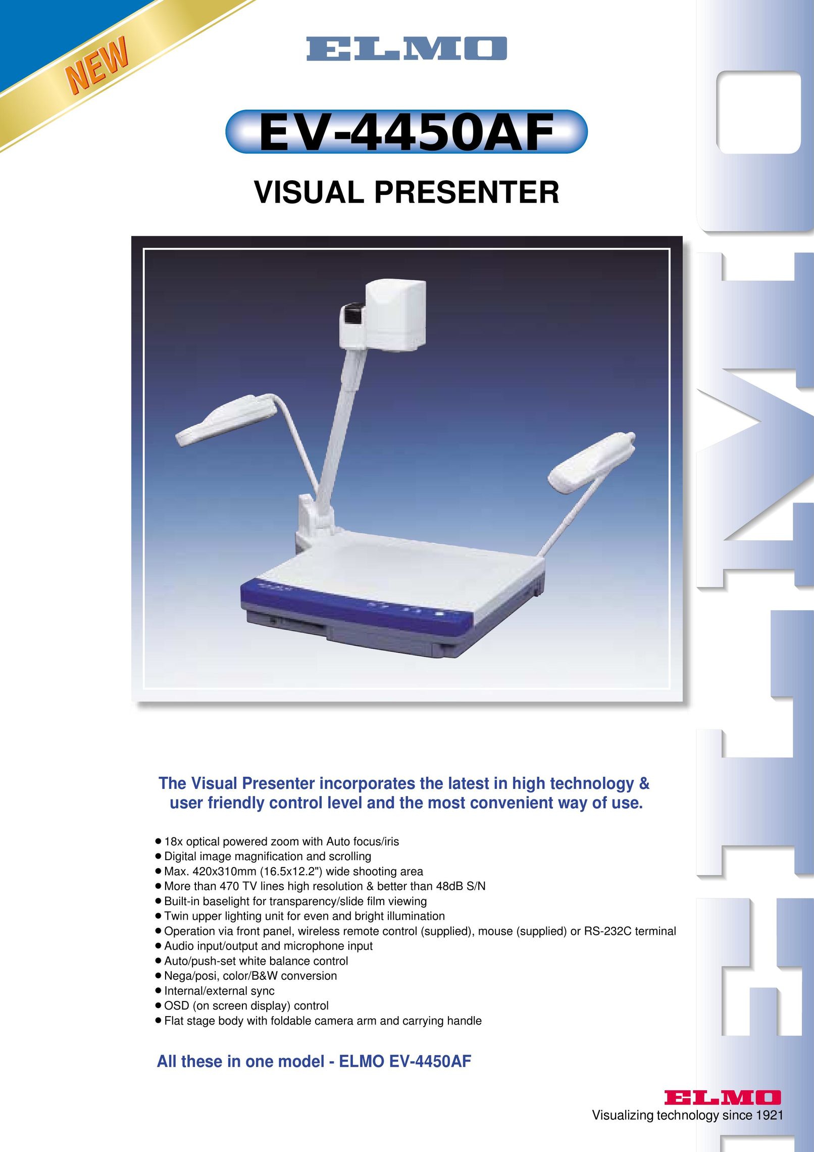 Elmo EV-4450AF Projector User Manual