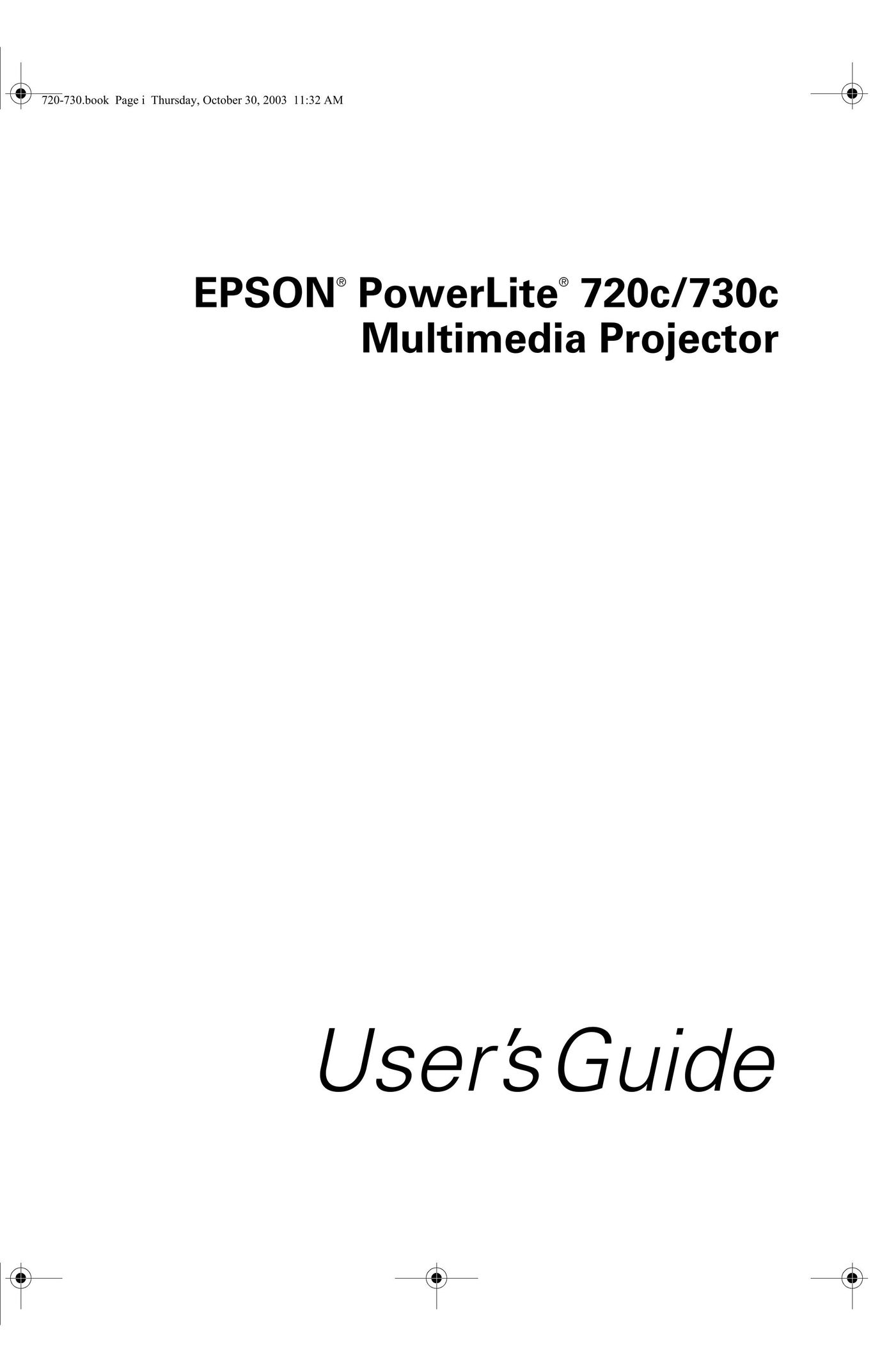 Garmin 720C Projector User Manual