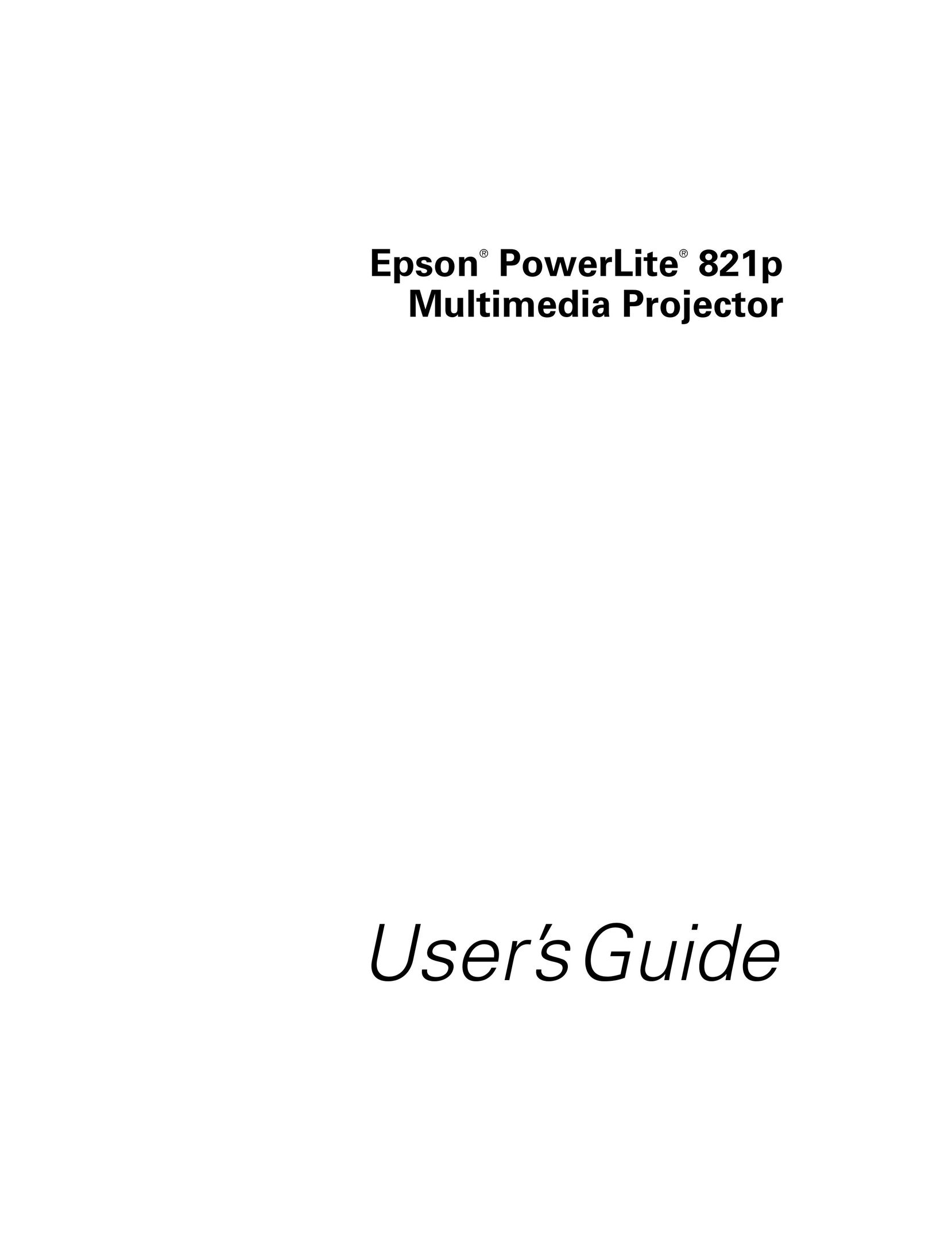 Garmin 821P Projector User Manual