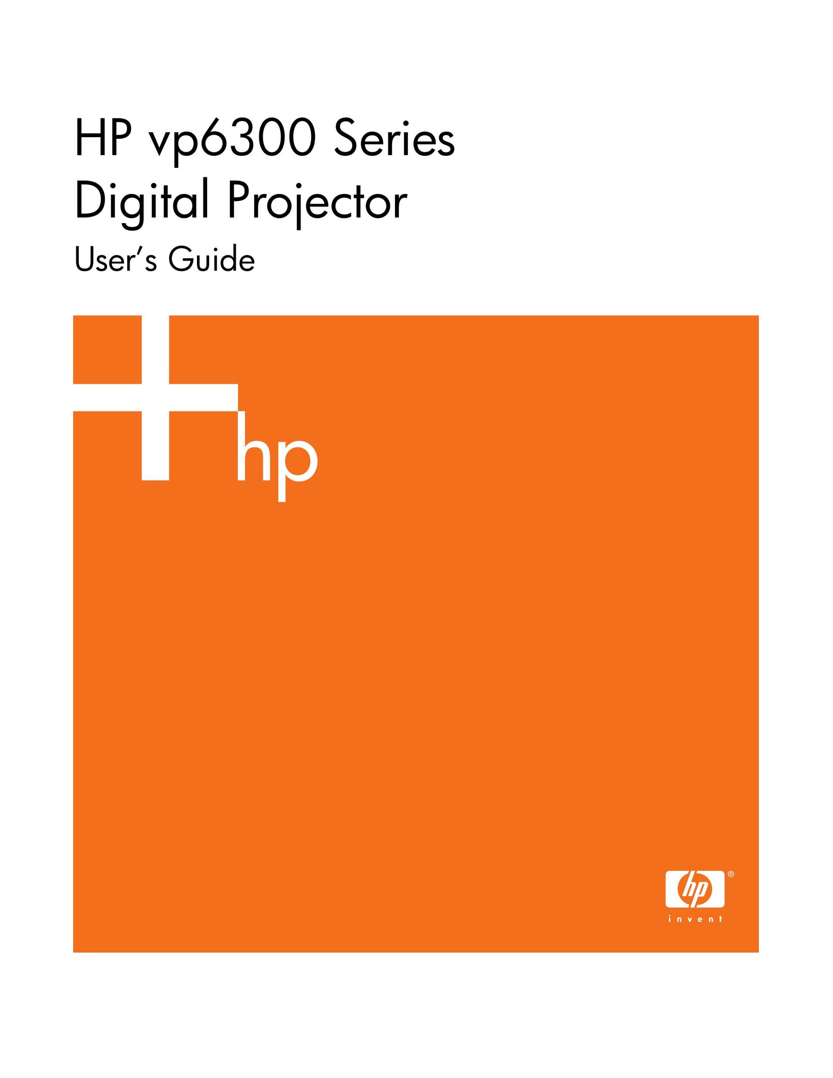 HP (Hewlett-Packard) vp6300 Projector User Manual
