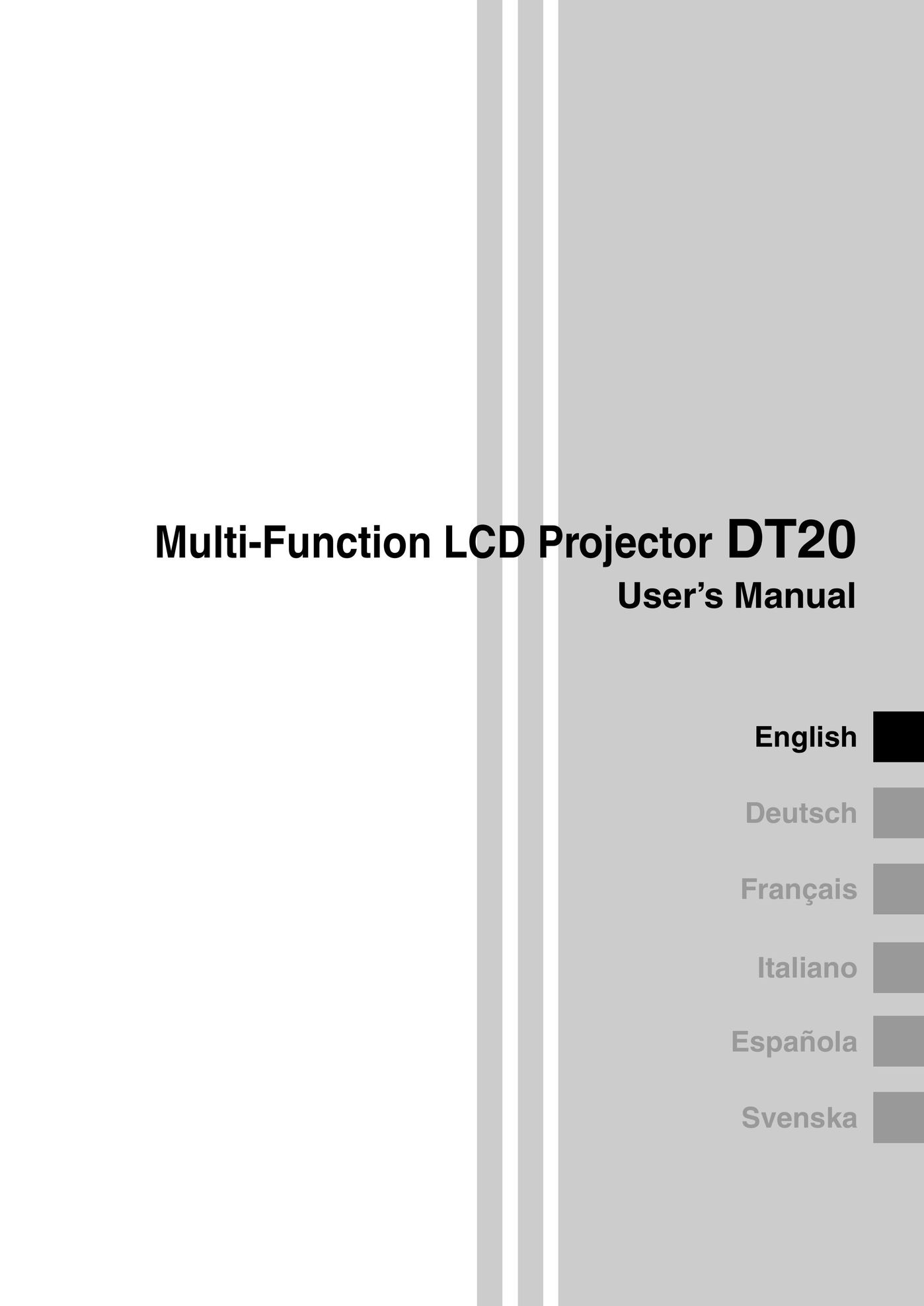 Kensington DT20 Projector User Manual