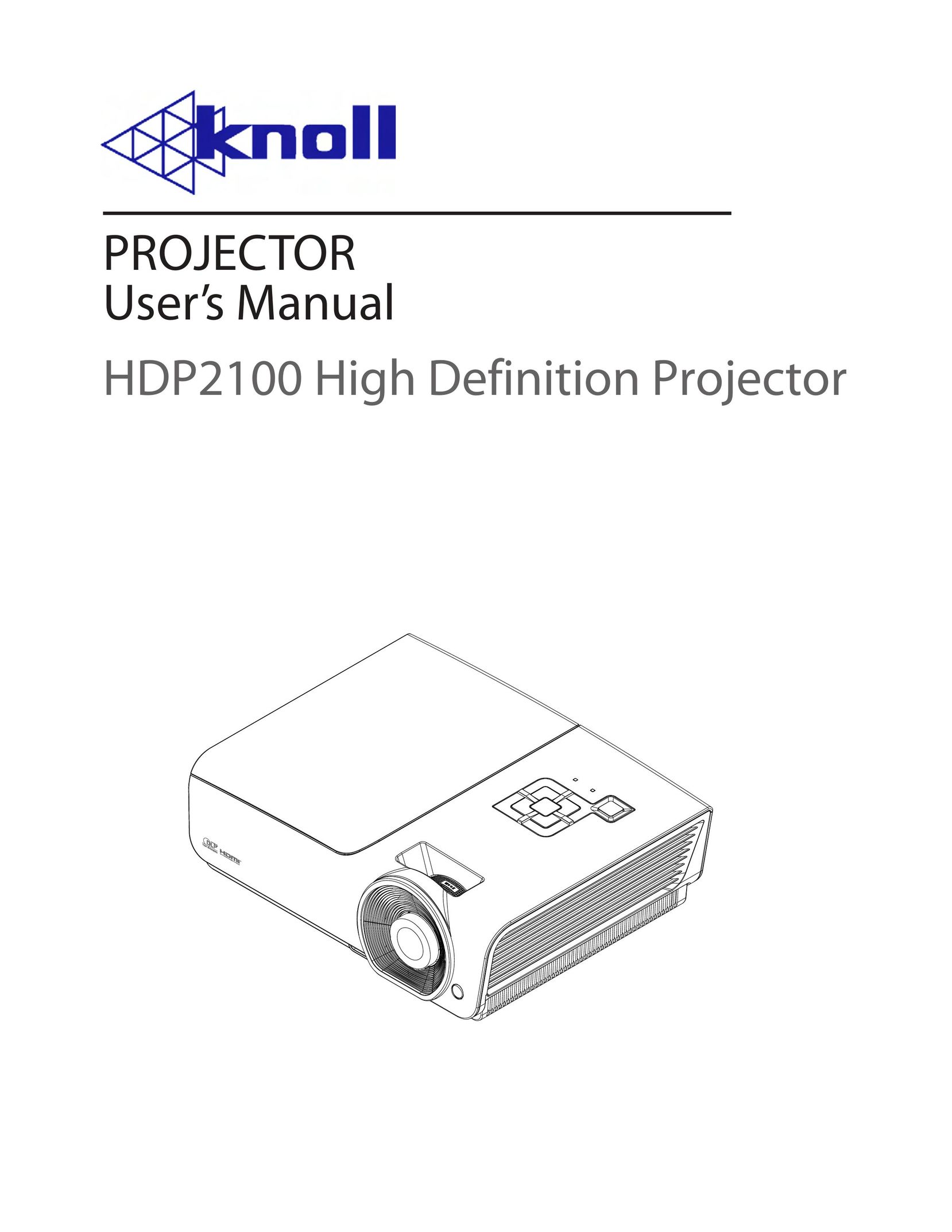 Knoll HDP2100 Projector User Manual