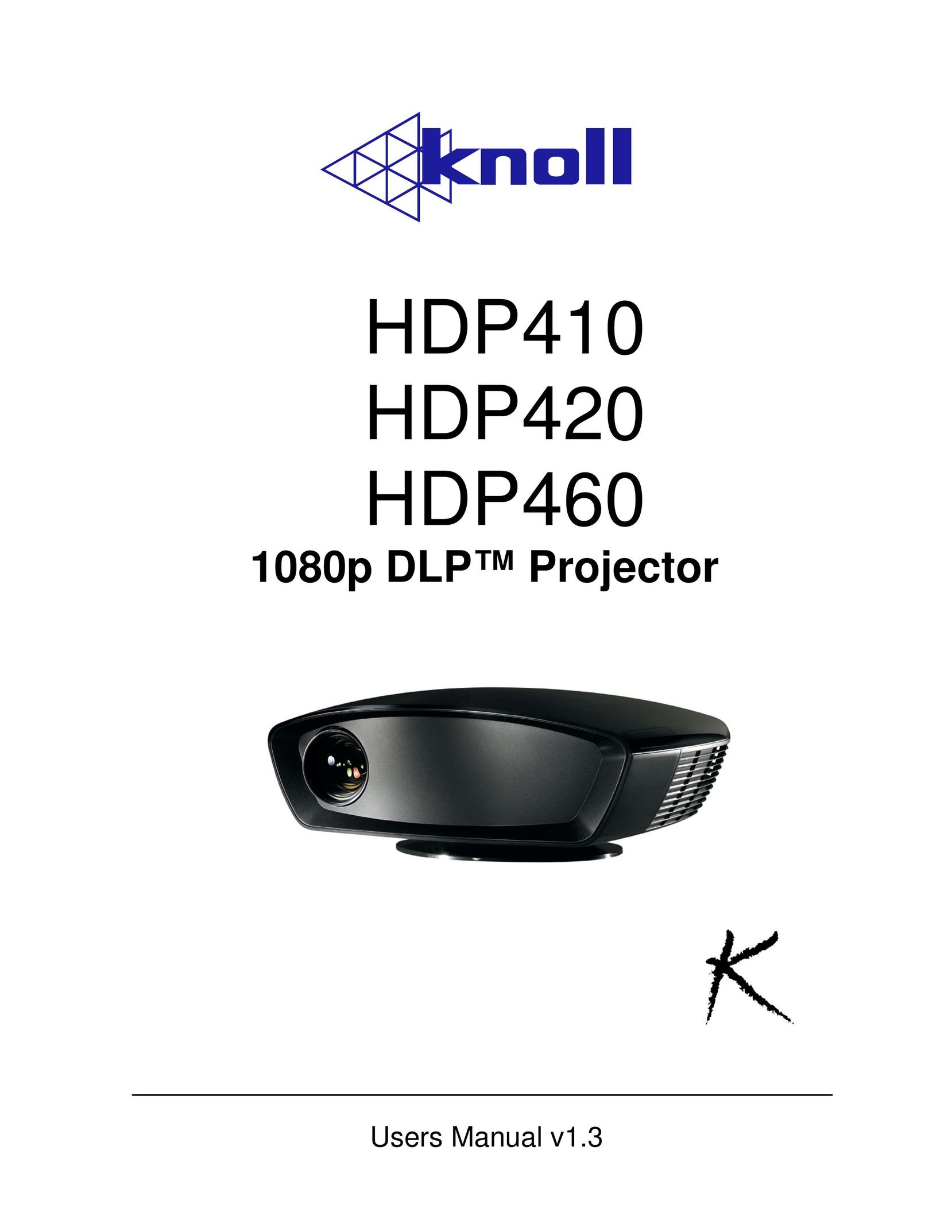 Knoll HDP460 Projector User Manual