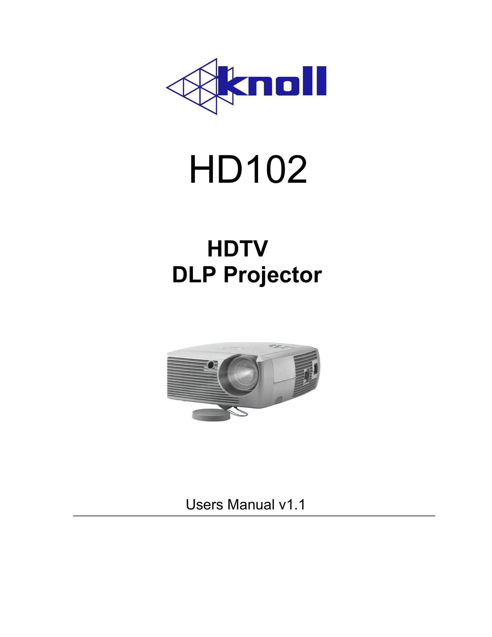 Knoll Systems HD102 Projector User Manual