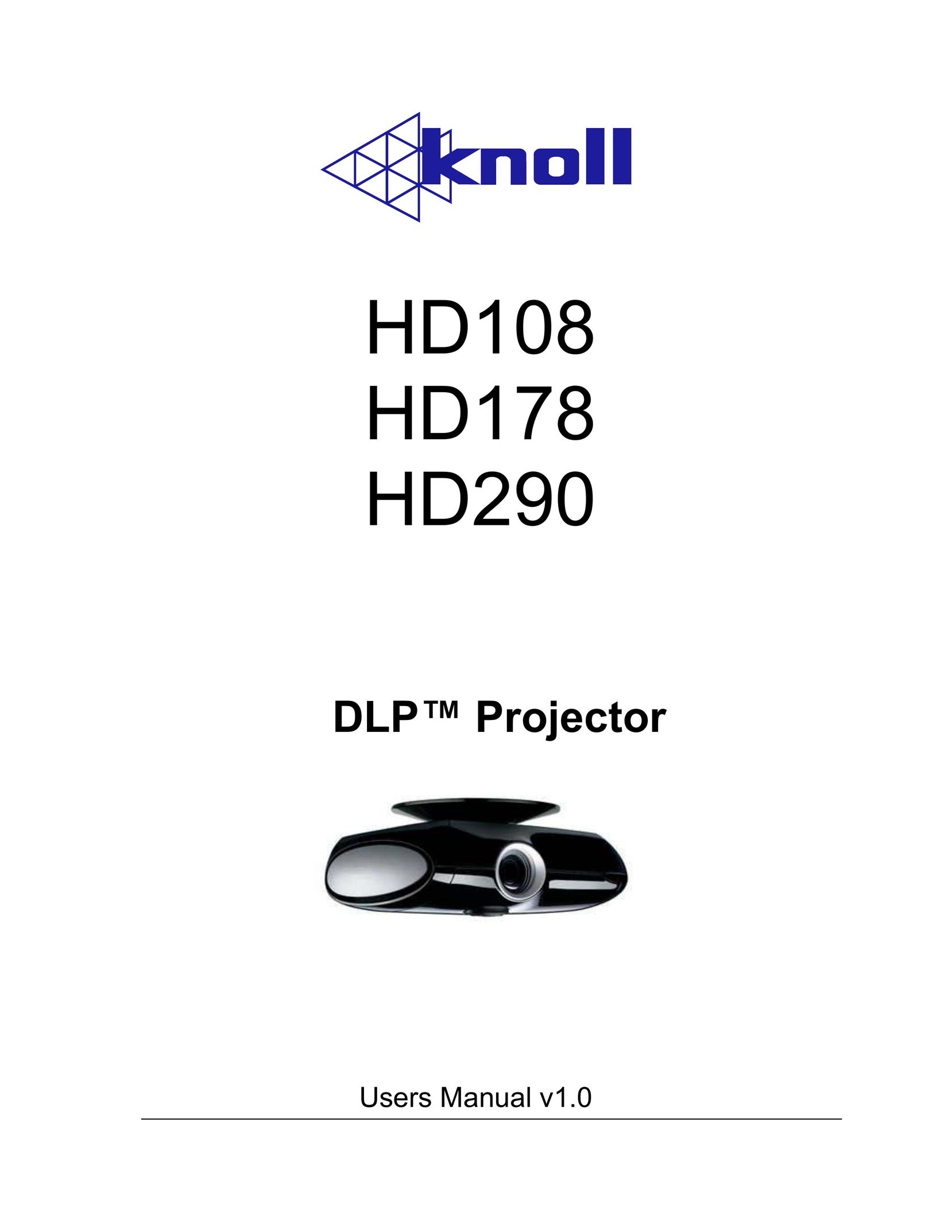 Knoll Systems HD290 Projector User Manual