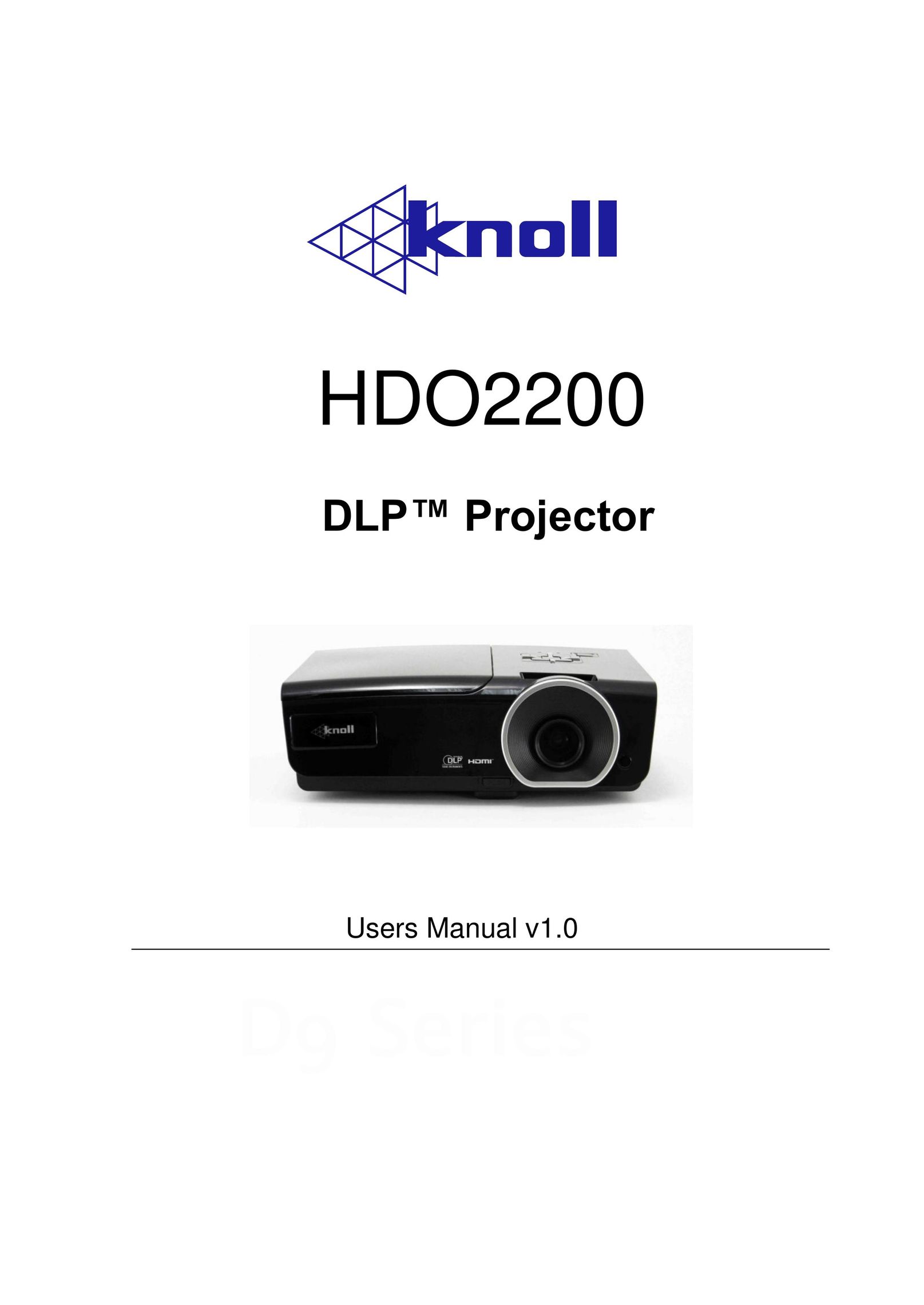 Knoll Systems HDO2200 Projector User Manual