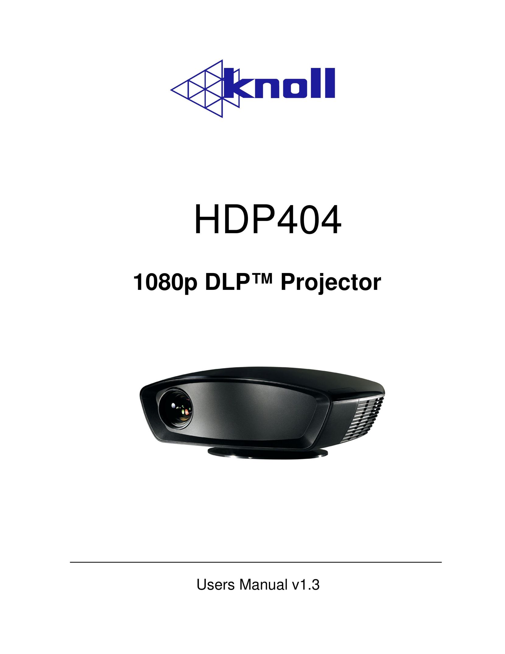Knoll Systems HDP404 Projector User Manual