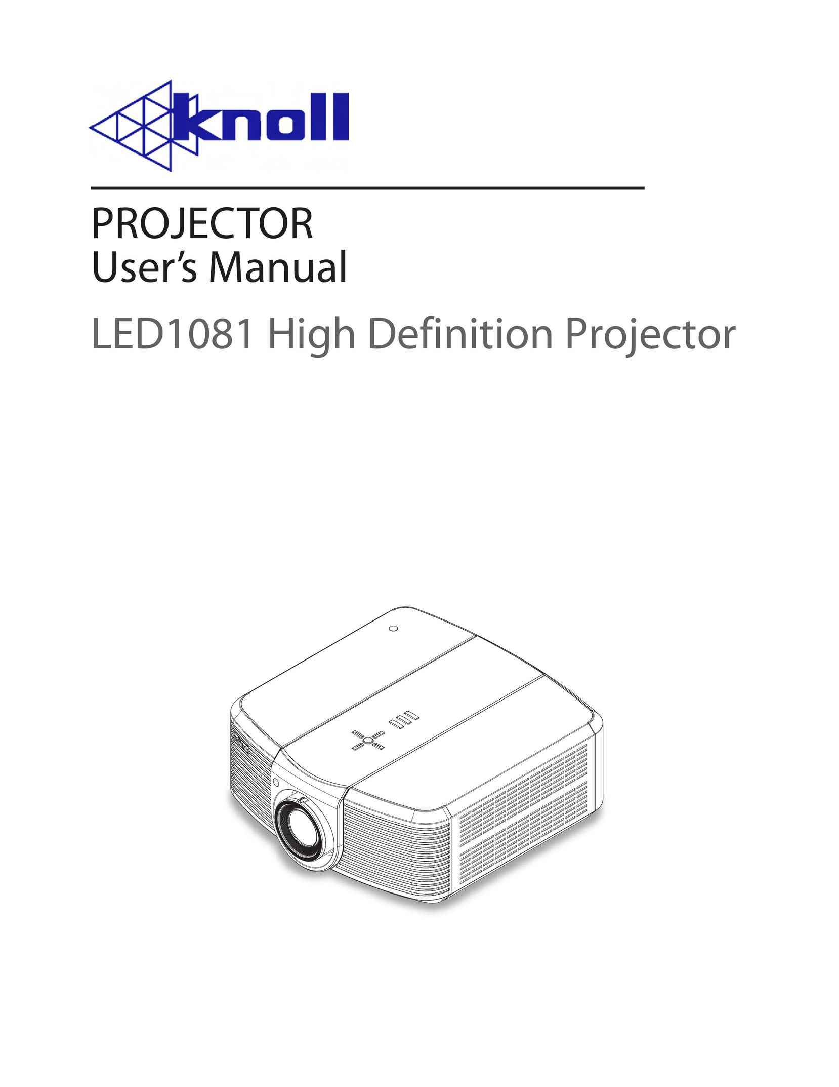 Knoll Systems LED1081 Projector User Manual