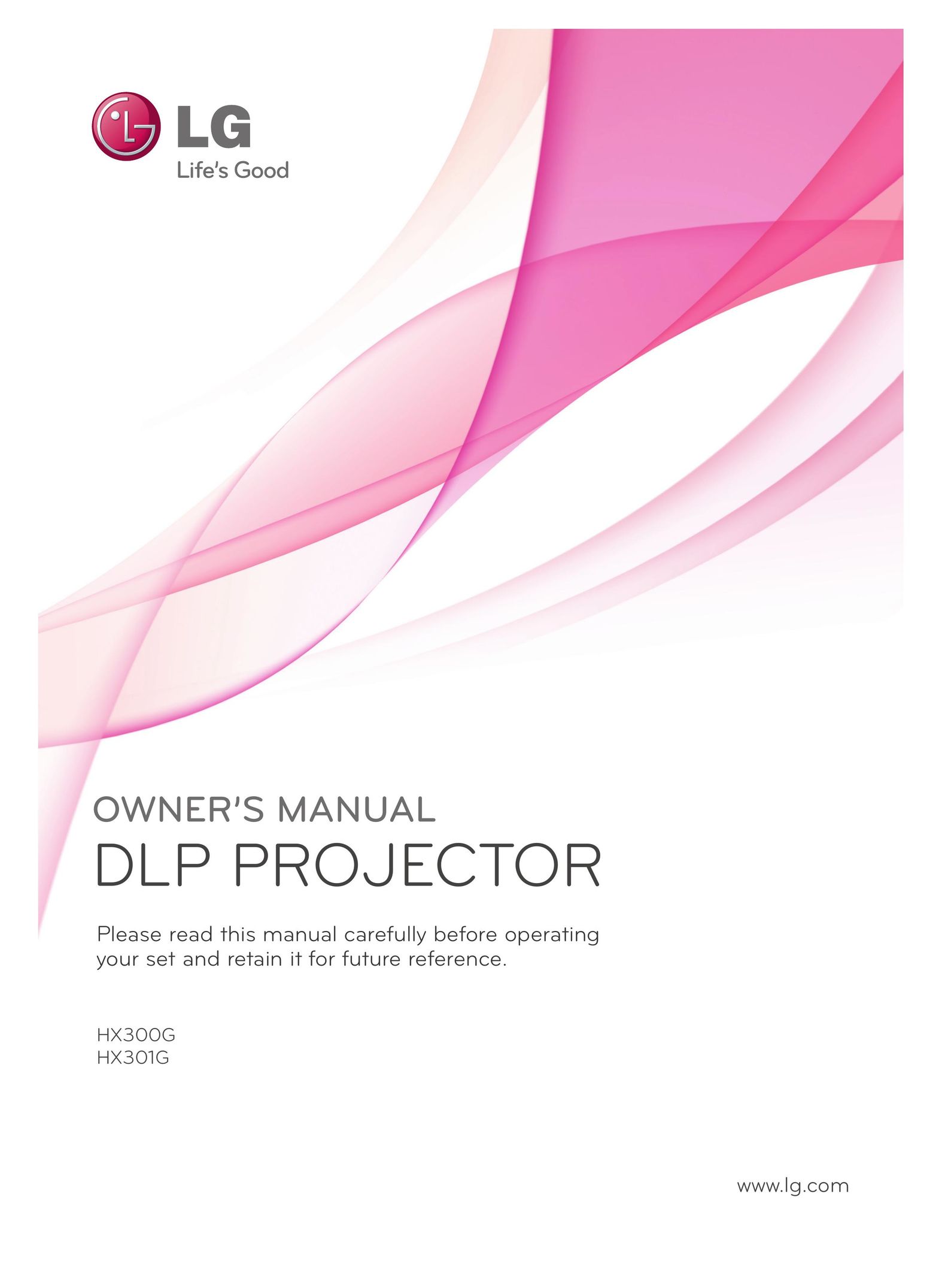LG Electronics HX300G Projector User Manual