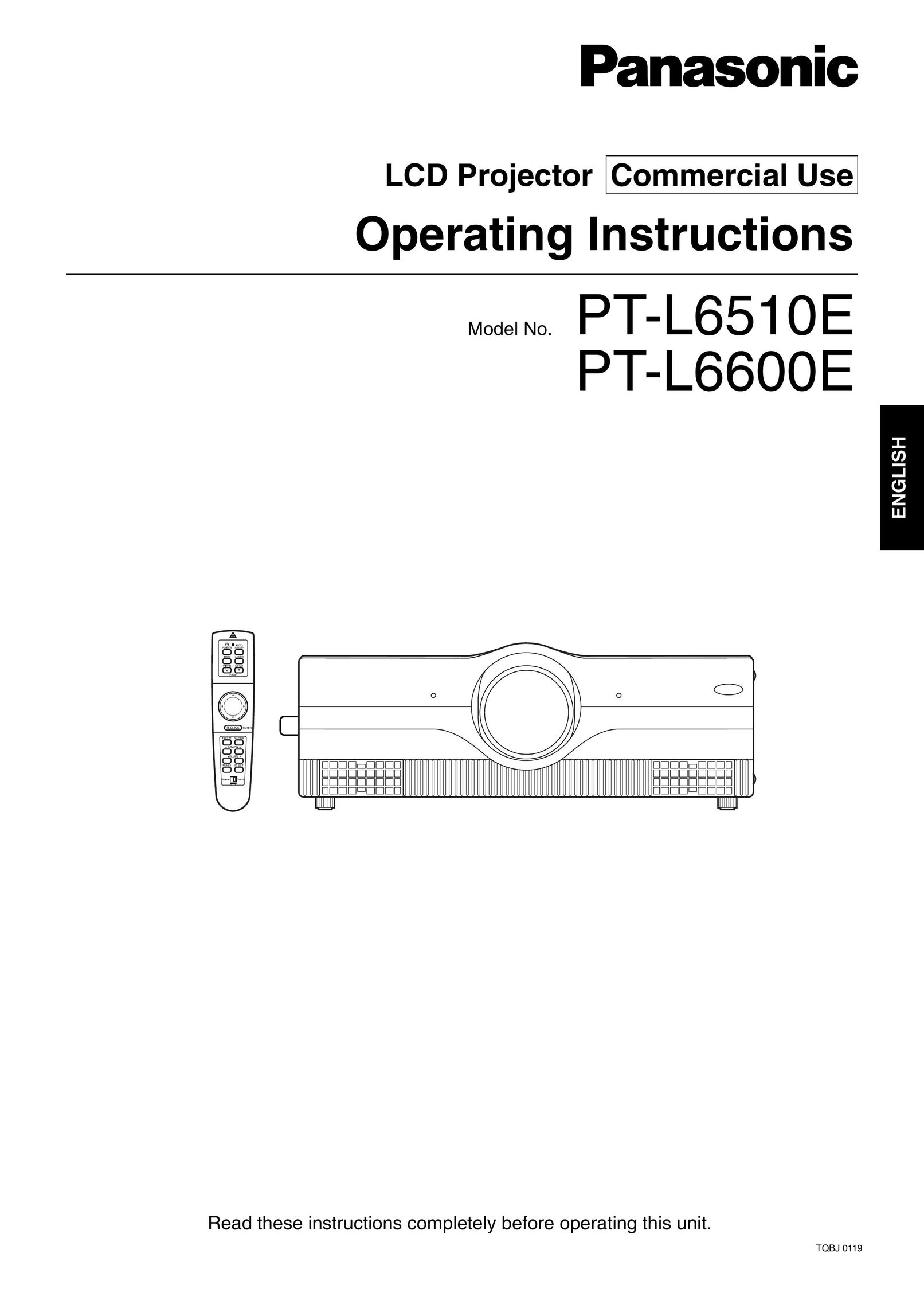 Luce PT-L6510E Projector User Manual