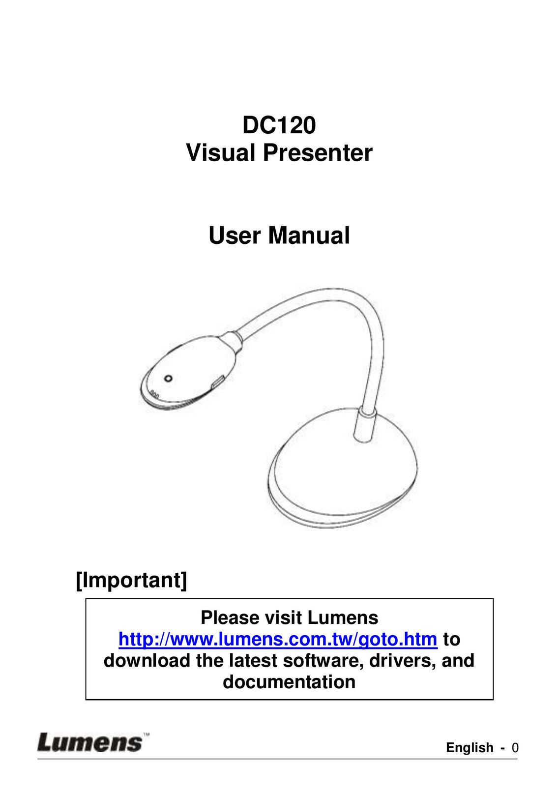Lumens Technology DC120 Projector User Manual