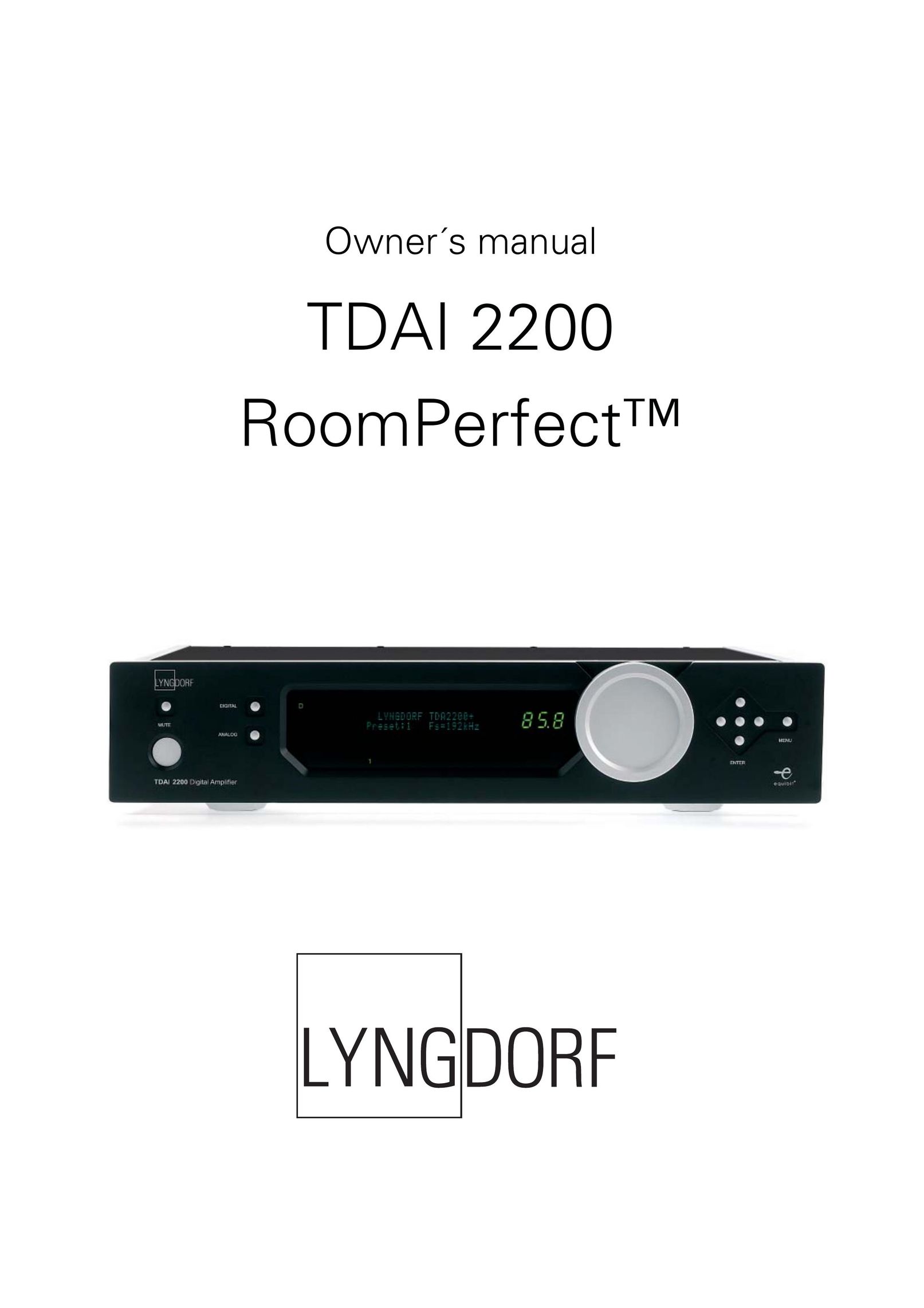 Lyngdorf Audio TDAI 2200 Projector User Manual